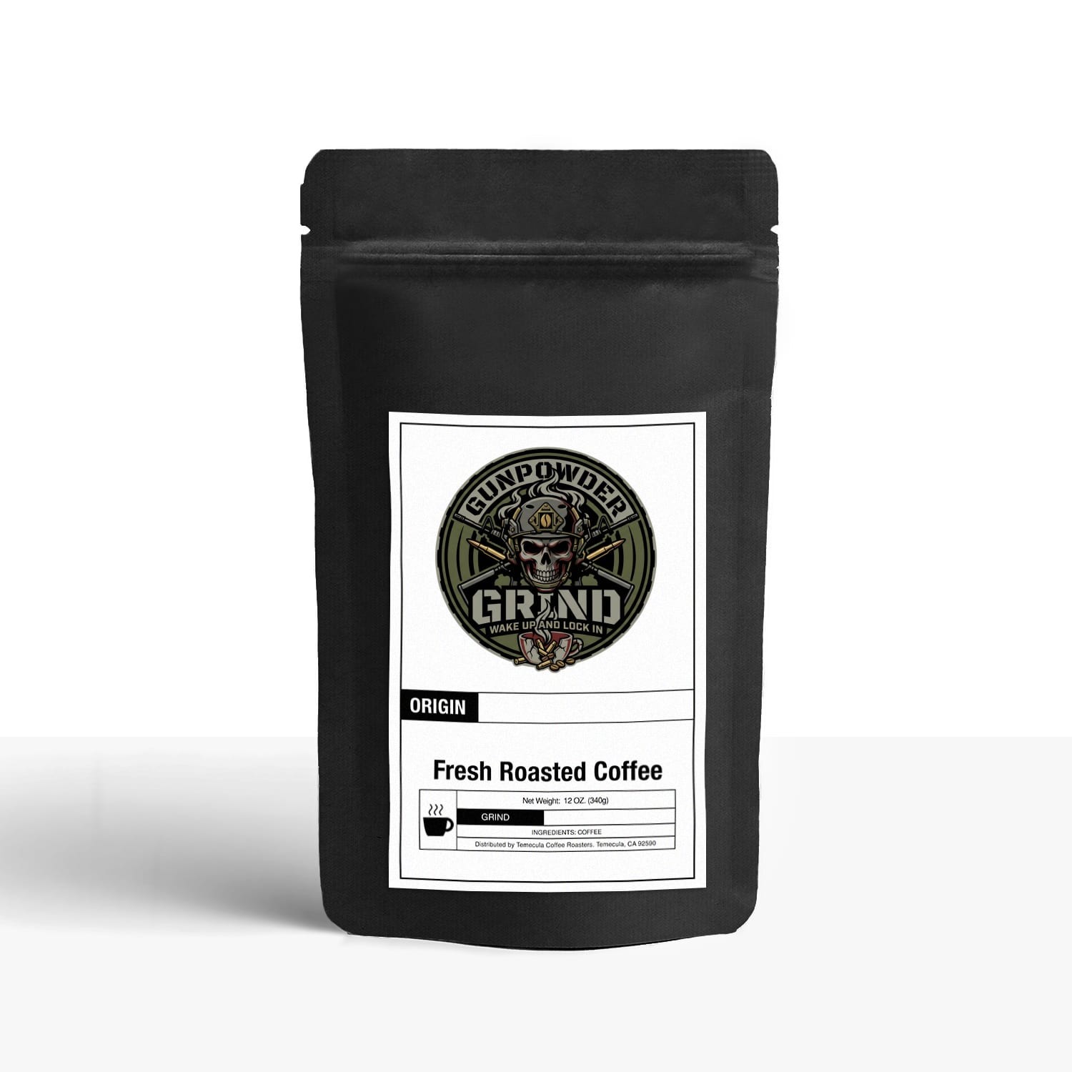 Gunpowder Grind House Blend whole bean coffee bag