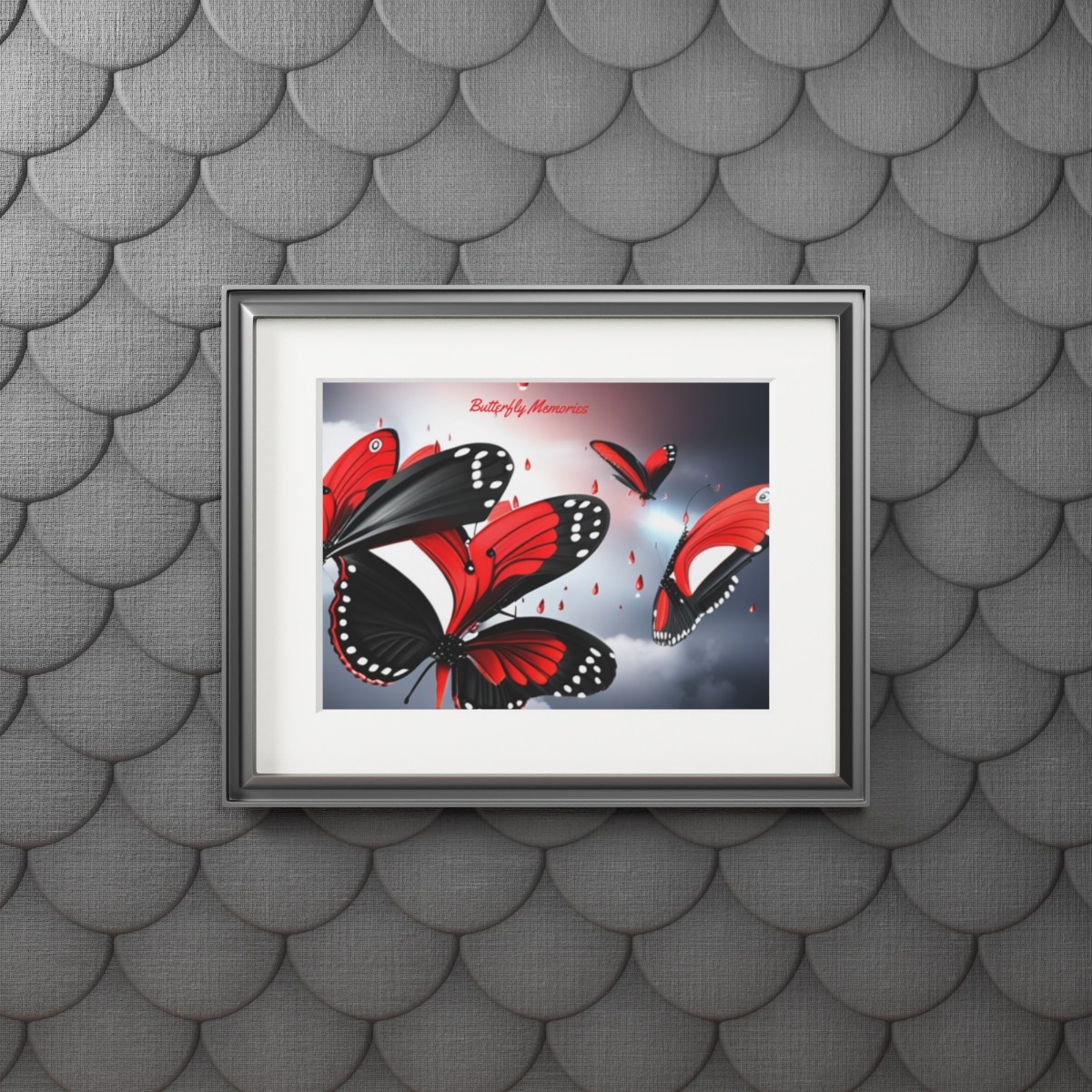 In The Rain Memories (Passepartout Paper Frame)