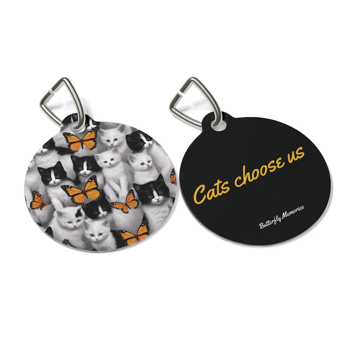 Cats Choose Us Memories Pet Tag