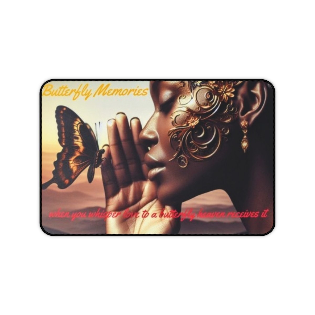 Whispering Love Memories Desk Mat