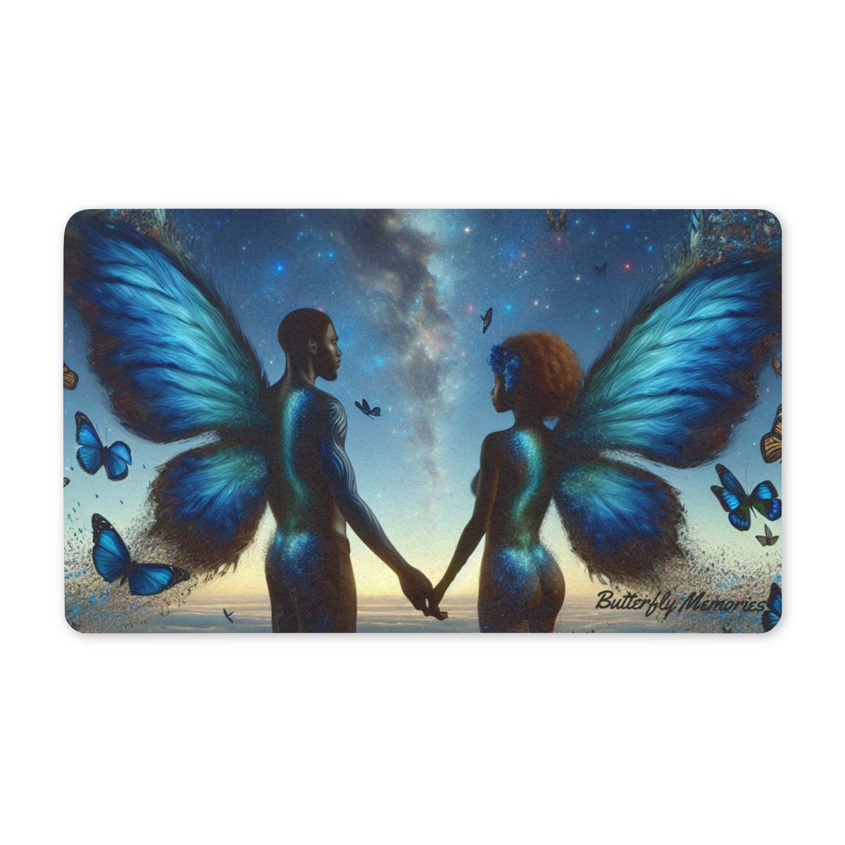 Doormat - Black and Blue Love Memories