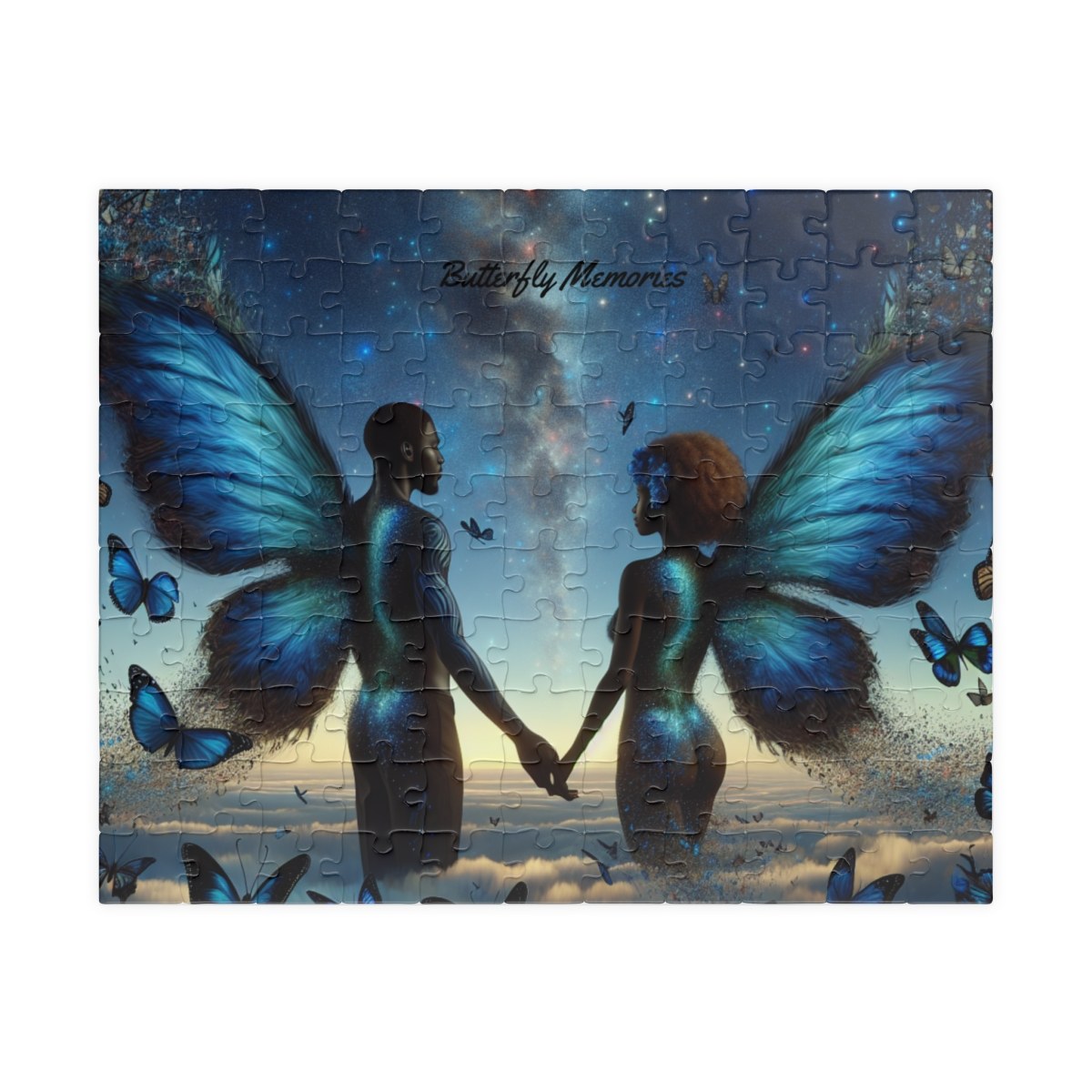 Puzzle Blue Black Love Memories 520-Piece