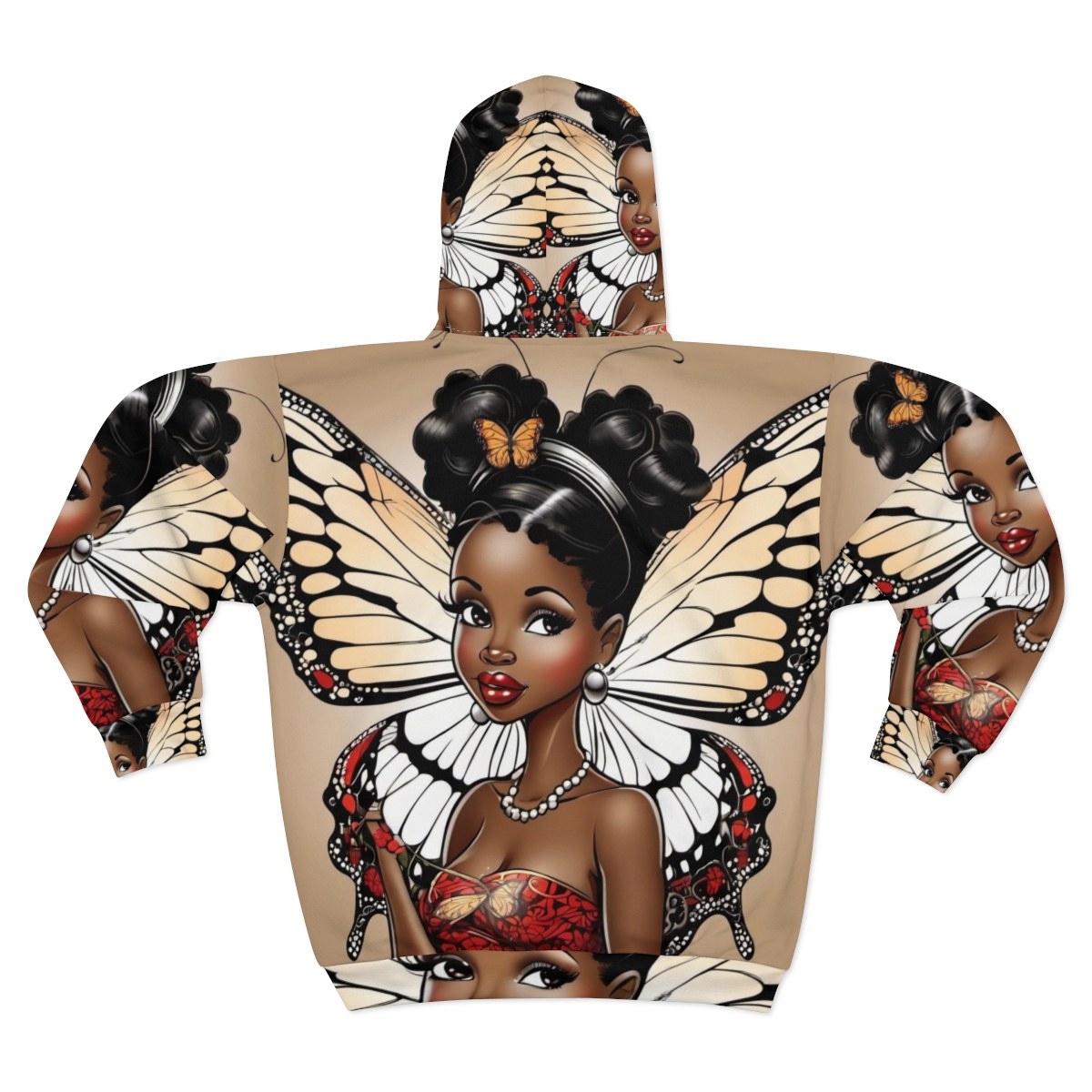 Black Girl Magic Memories  Zip Hoodie (AOP)
