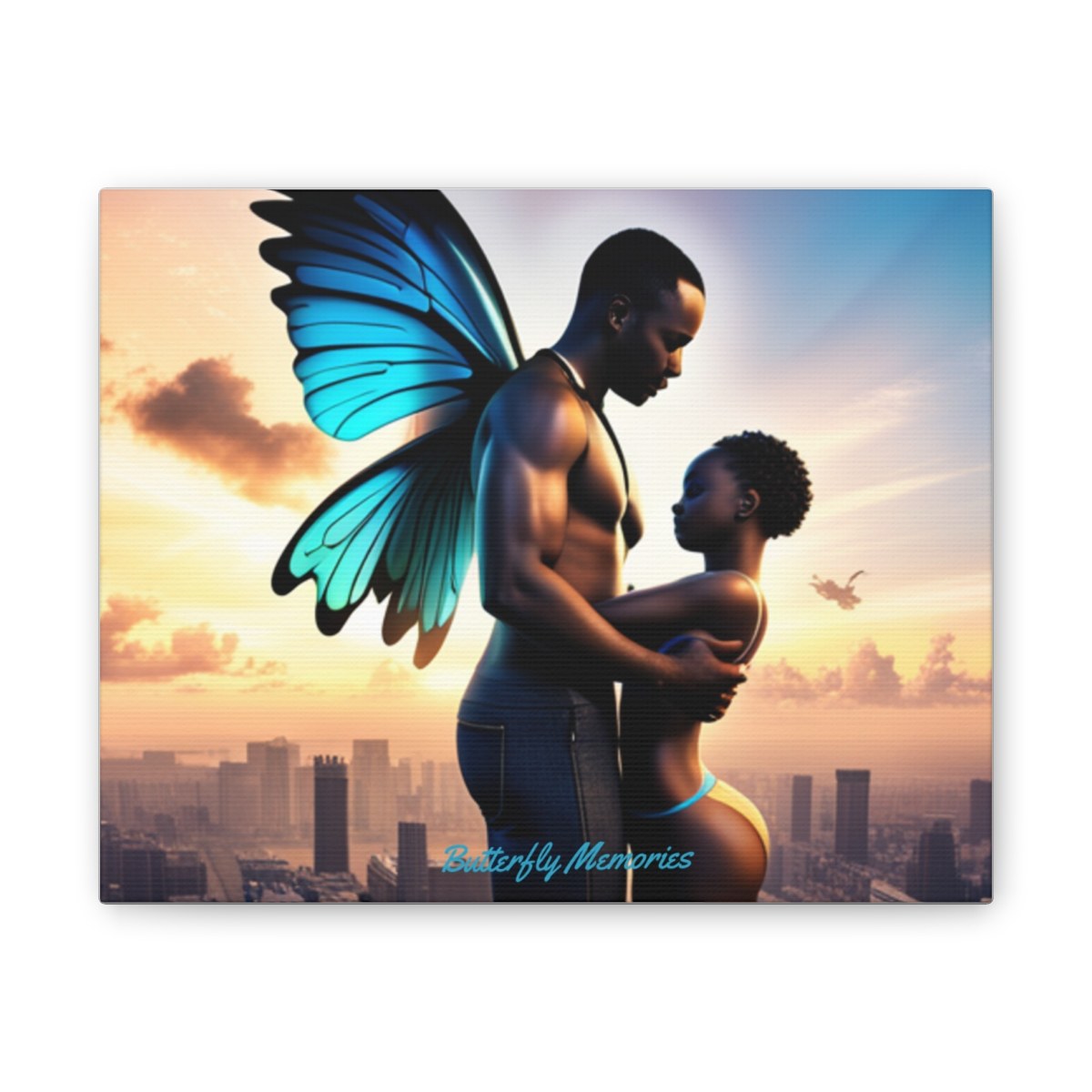 Black Love Memories Canvas Stretched, 0.75"