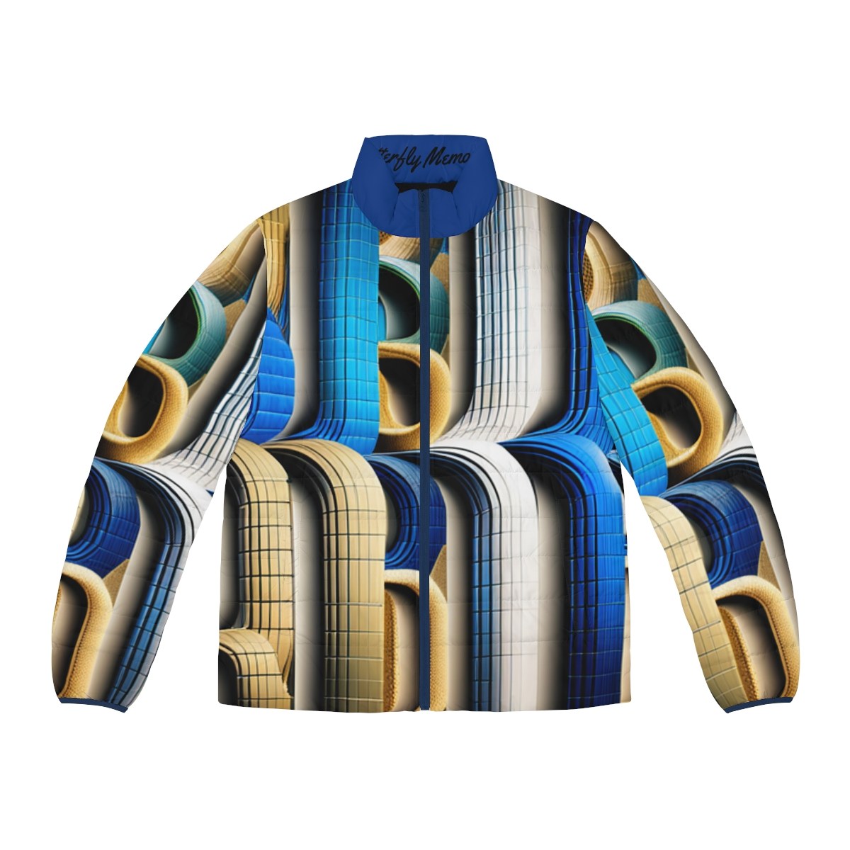 Butterfly Memories for Men Puffer jacket