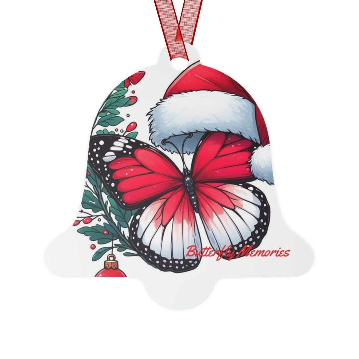 Merry Christmas Memories Metal Ornaments