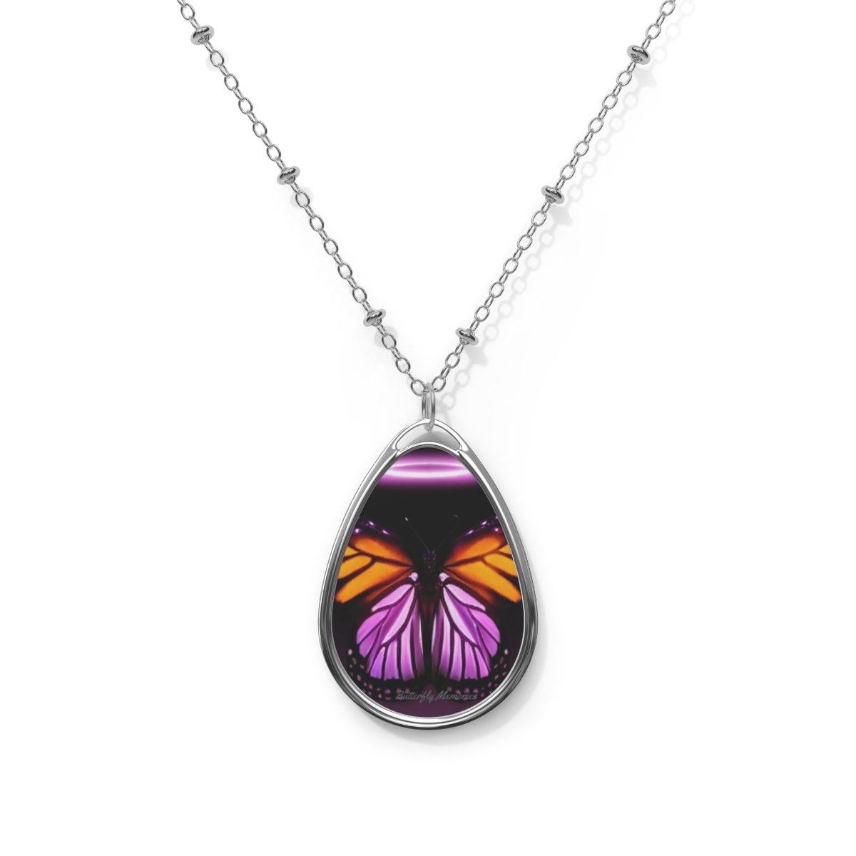 Remembrance Memories Oval Necklace