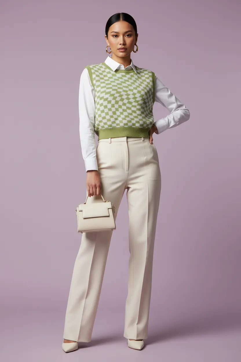 Soft knit sweater vest from Strut and Style Boutique