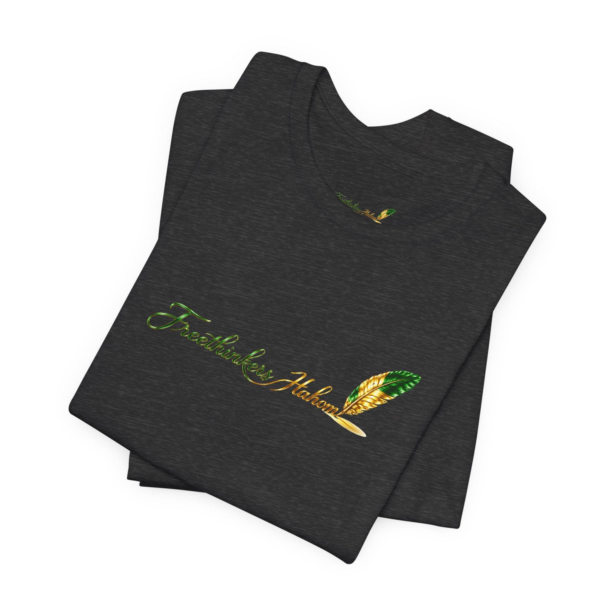 Freethinkers Feather Script Tee | Quill Calligraphy Graphic, view 13