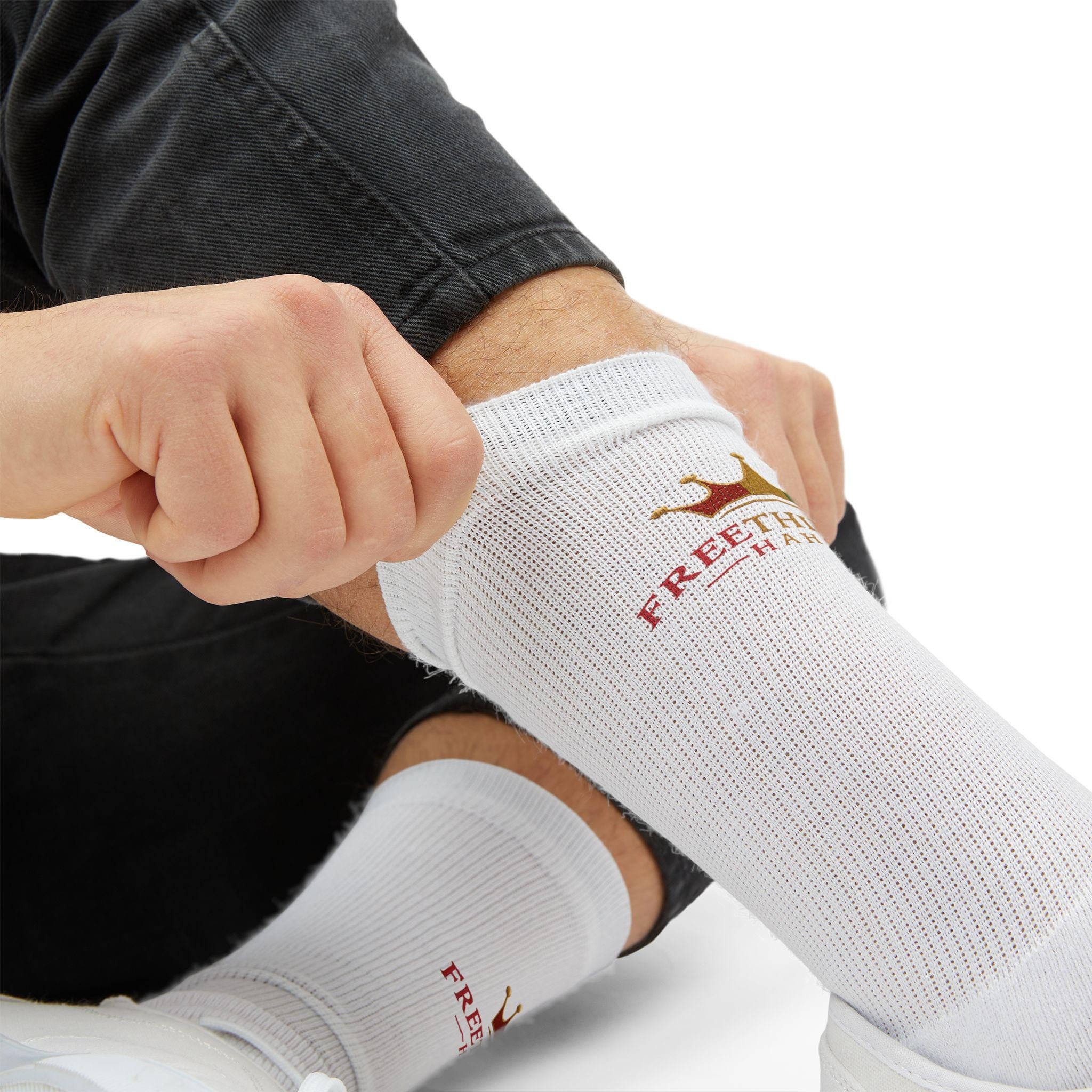 Freethinkers Hahom Sublimation Socks — 'Think Outside the Box' Statement Socks, view 10