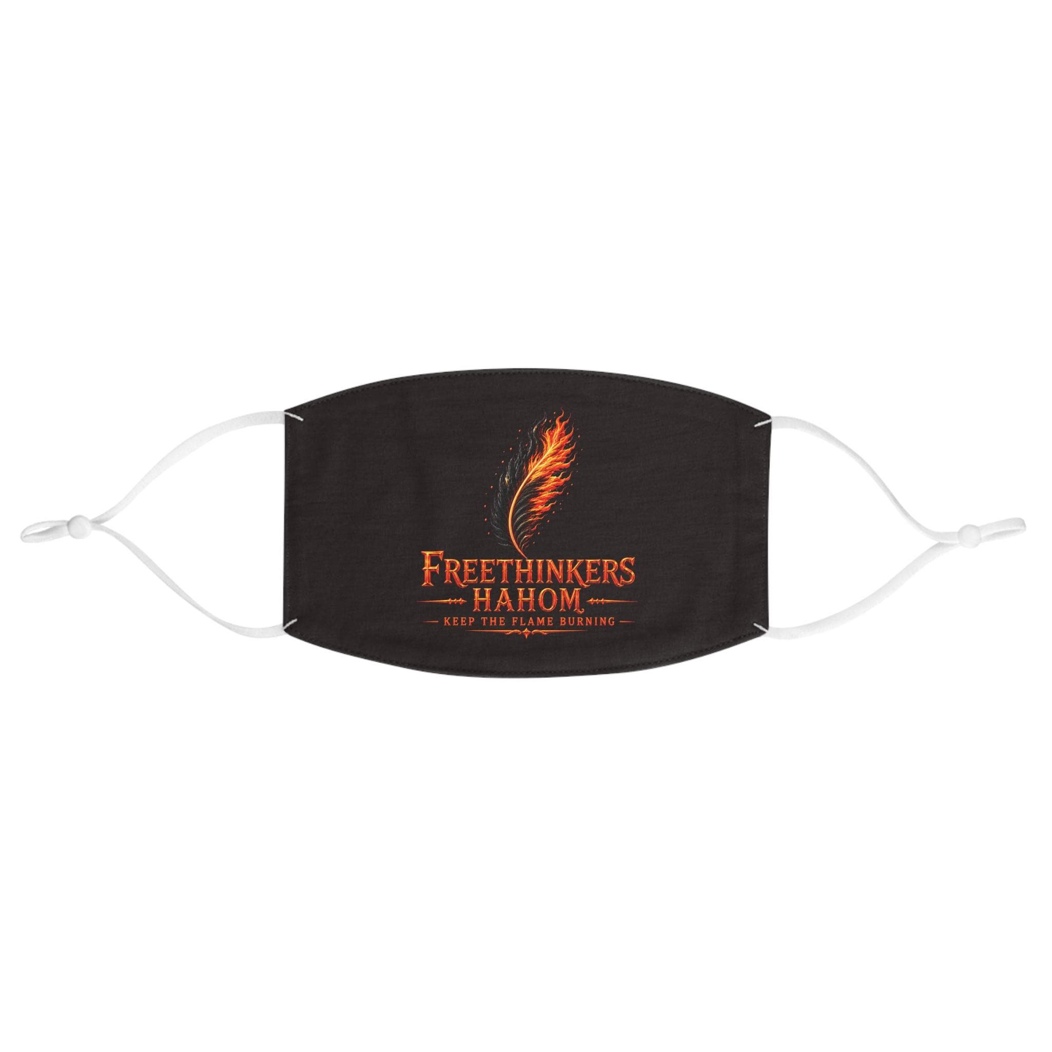 Freethinkers Hahom Flame Feather Mask | Fabric Face Mask, view 2