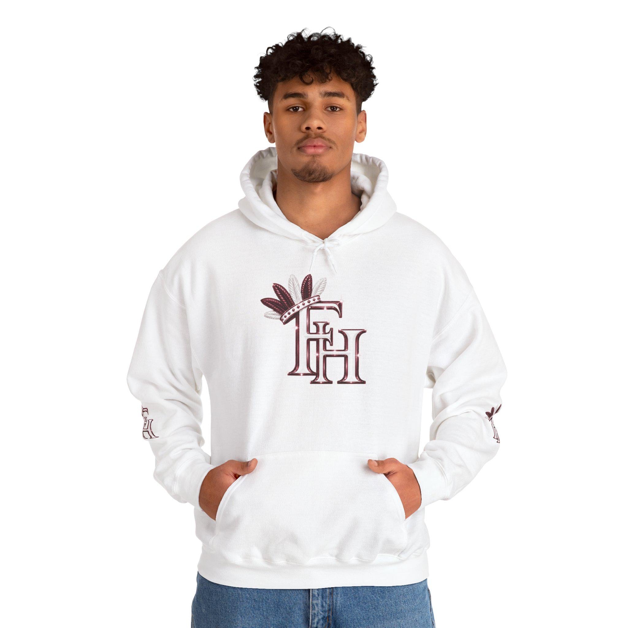 Freethinkers Hahom initials pull over Hoodie, view 12