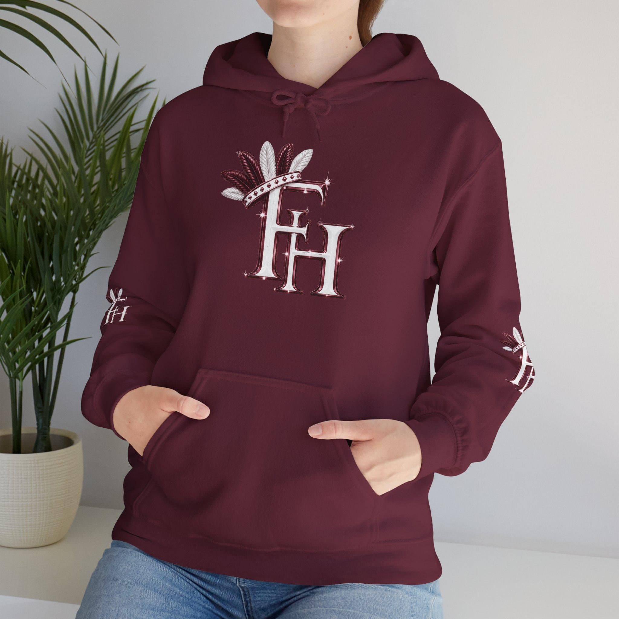 Freethinkers Hahom initials pull over Hoodie, view 17
