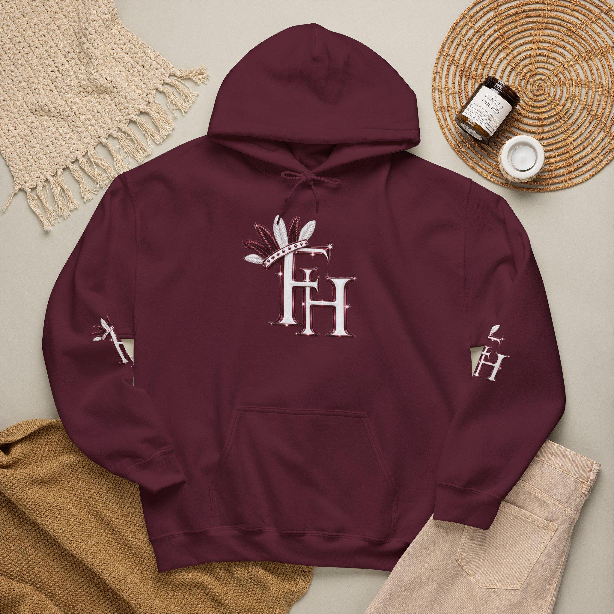 Freethinkers Hahom initials pull over Hoodie, view 9