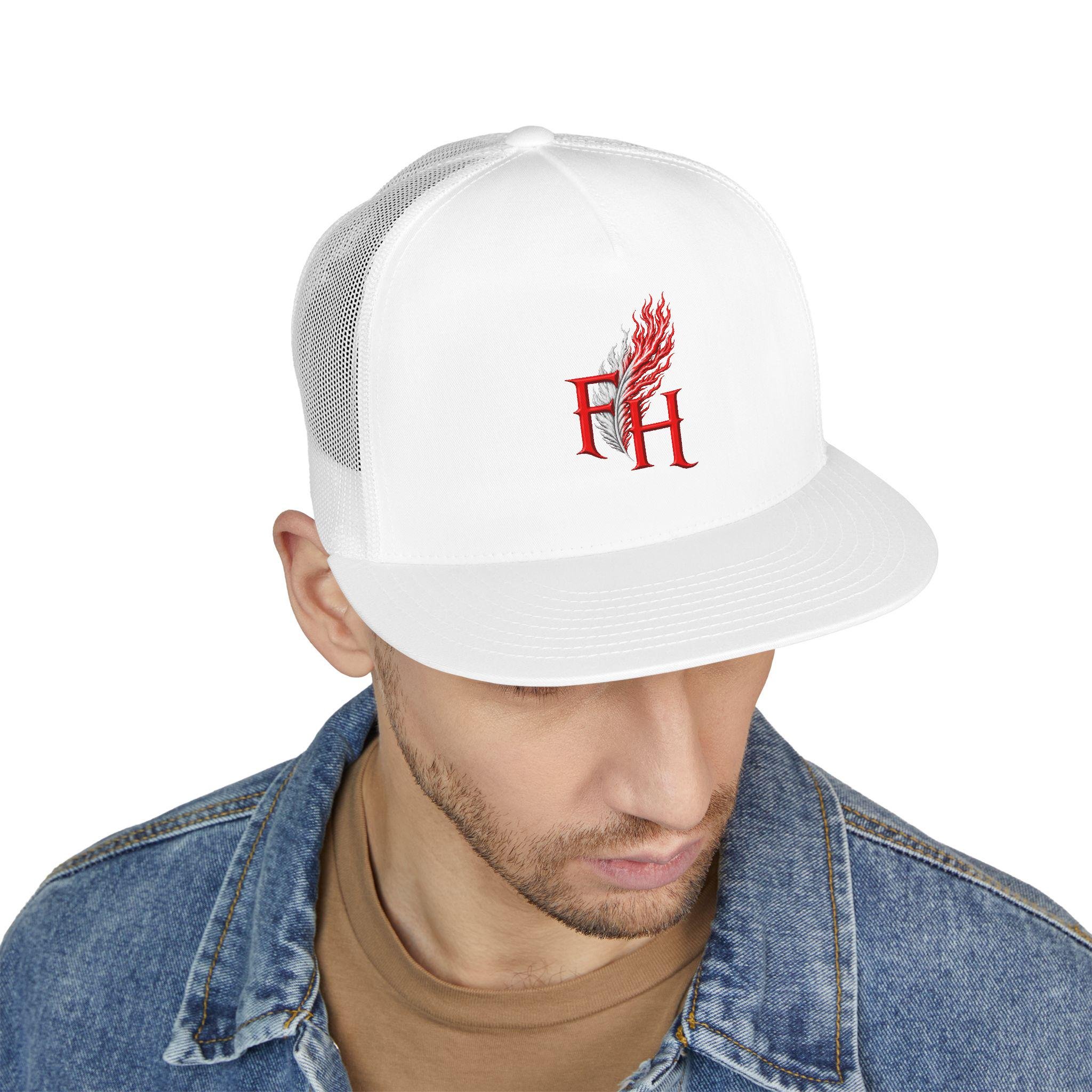 Freethinkers Hahom FH Flaming Feather Trucker Cap Mesh Snapback, view 4