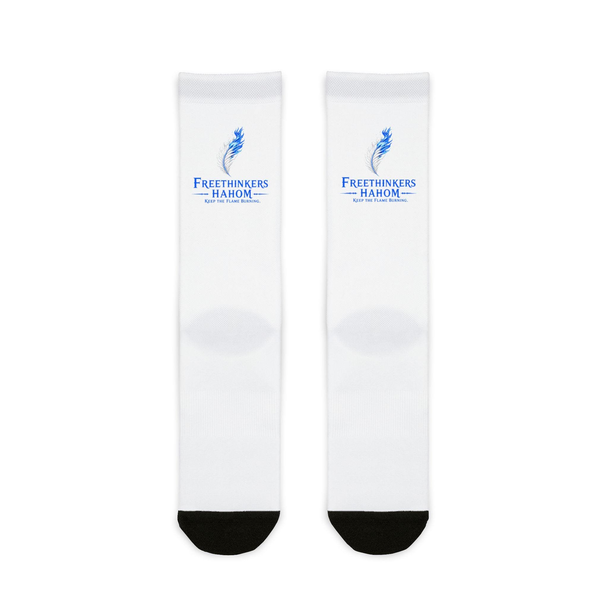 Freethinkers Hahom Logo Crew Socks | Sublimation Printed Socks