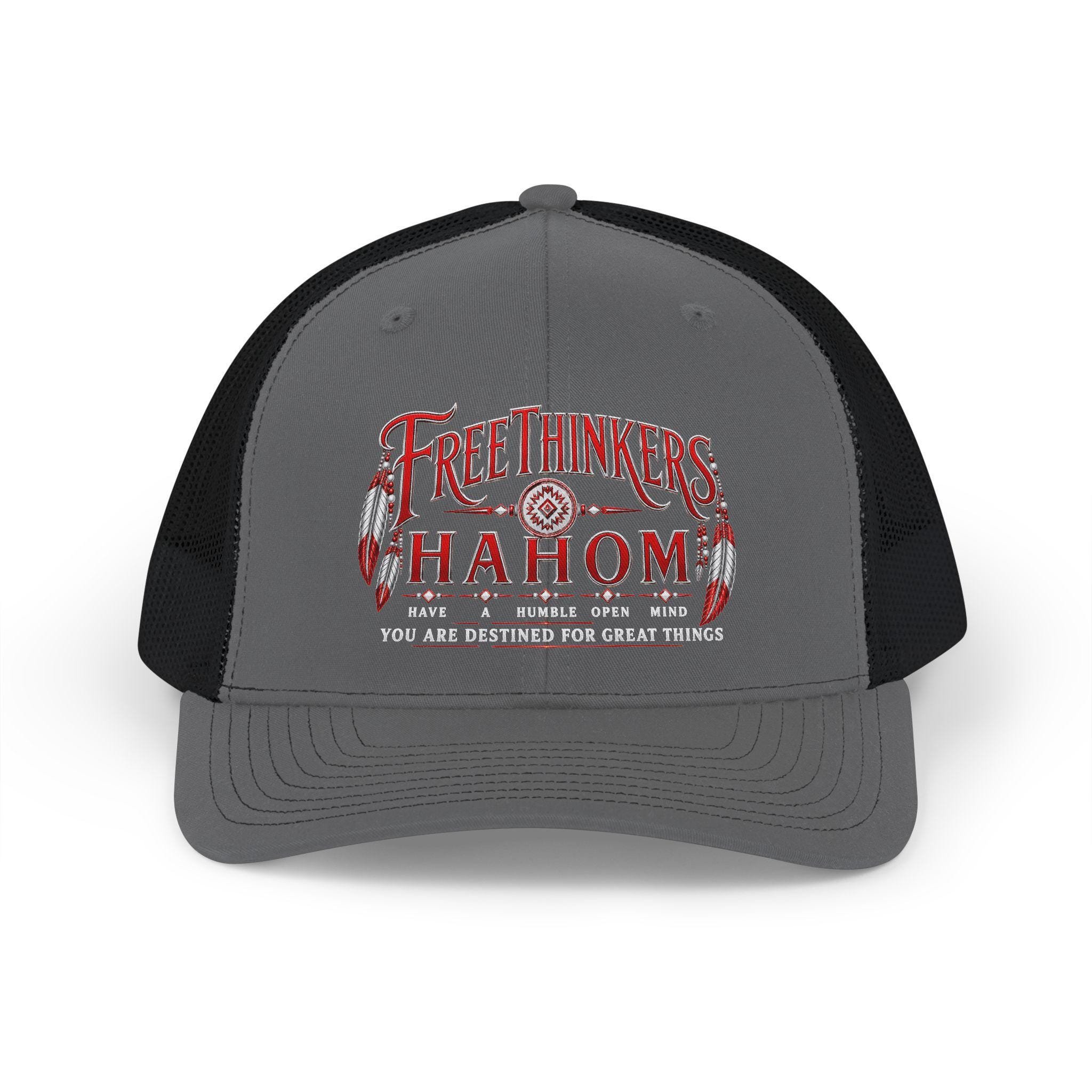 Free Thinkers HAHOM Inspirational Graphic Snapback Trucker Cap, view 11