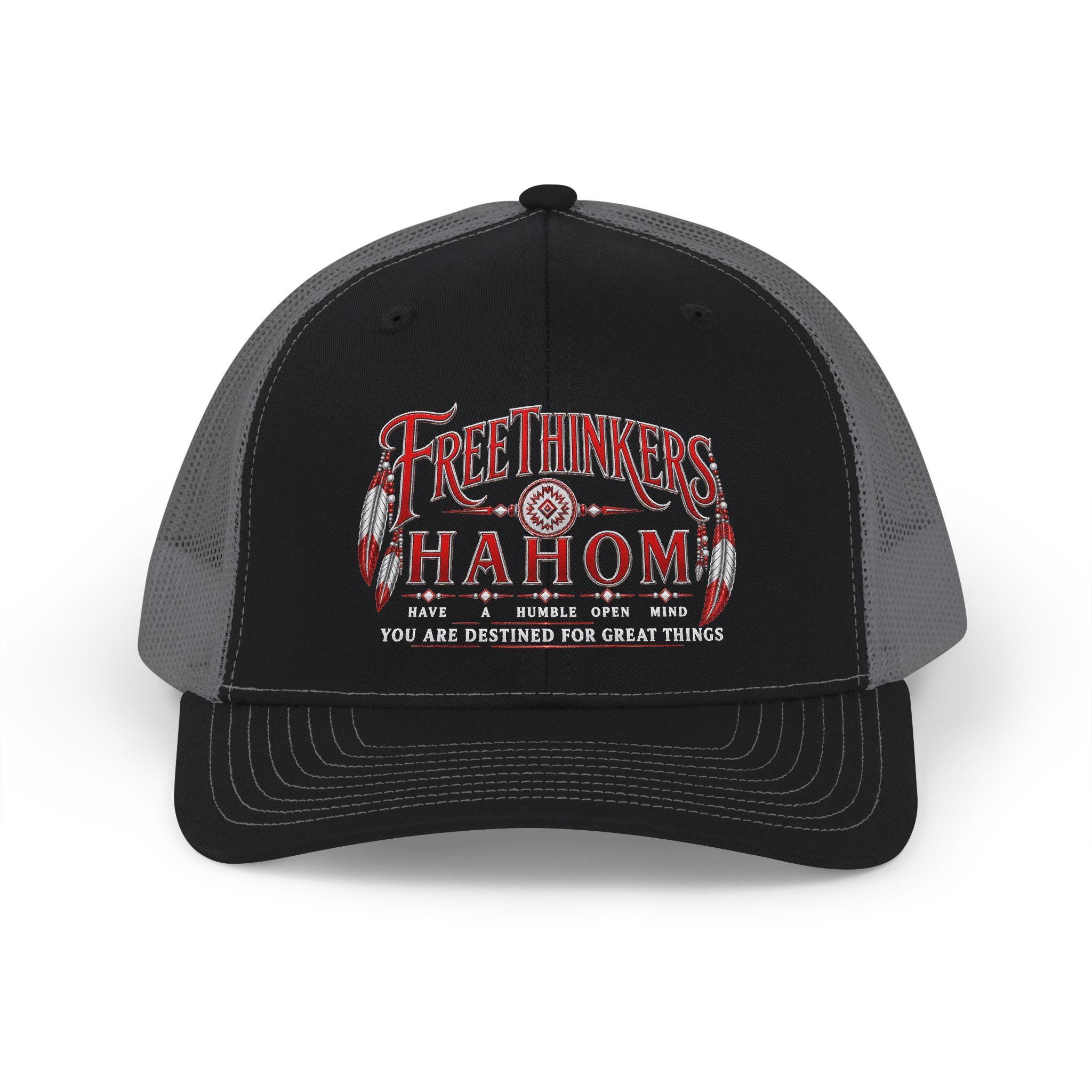 Free Thinkers HAHOM Inspirational Graphic Snapback Trucker Cap, view 5