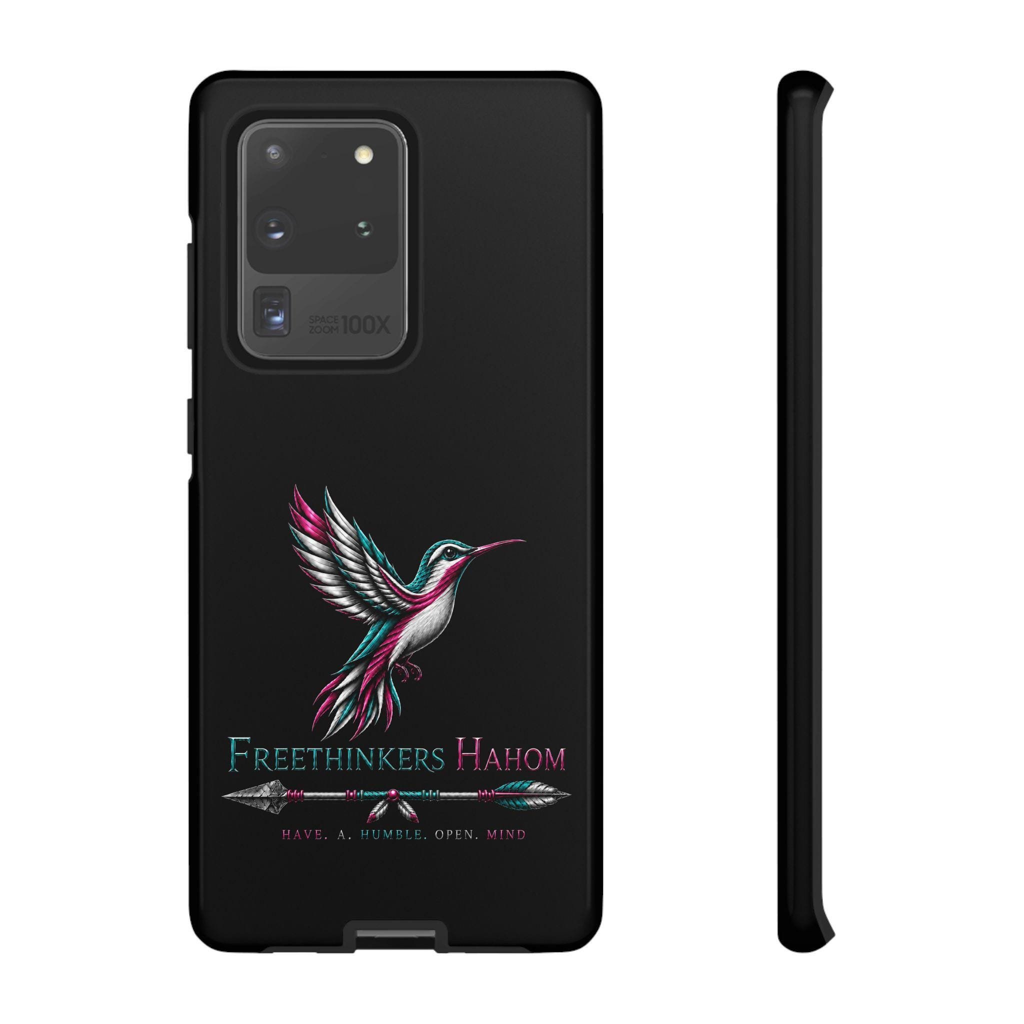 Hummingbird Illustration Tough Case | Freethinkers Hahom Phone Case, view 4