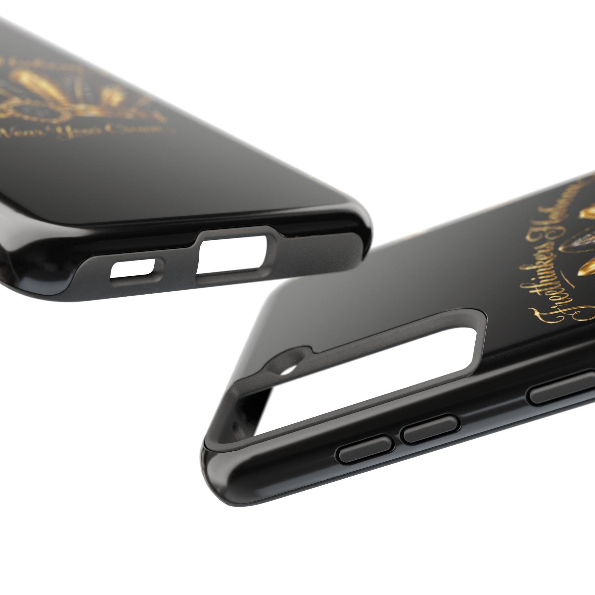 Gold Feather Crown phone case | Freethinkers Hahom Wear Your Crown, view 10