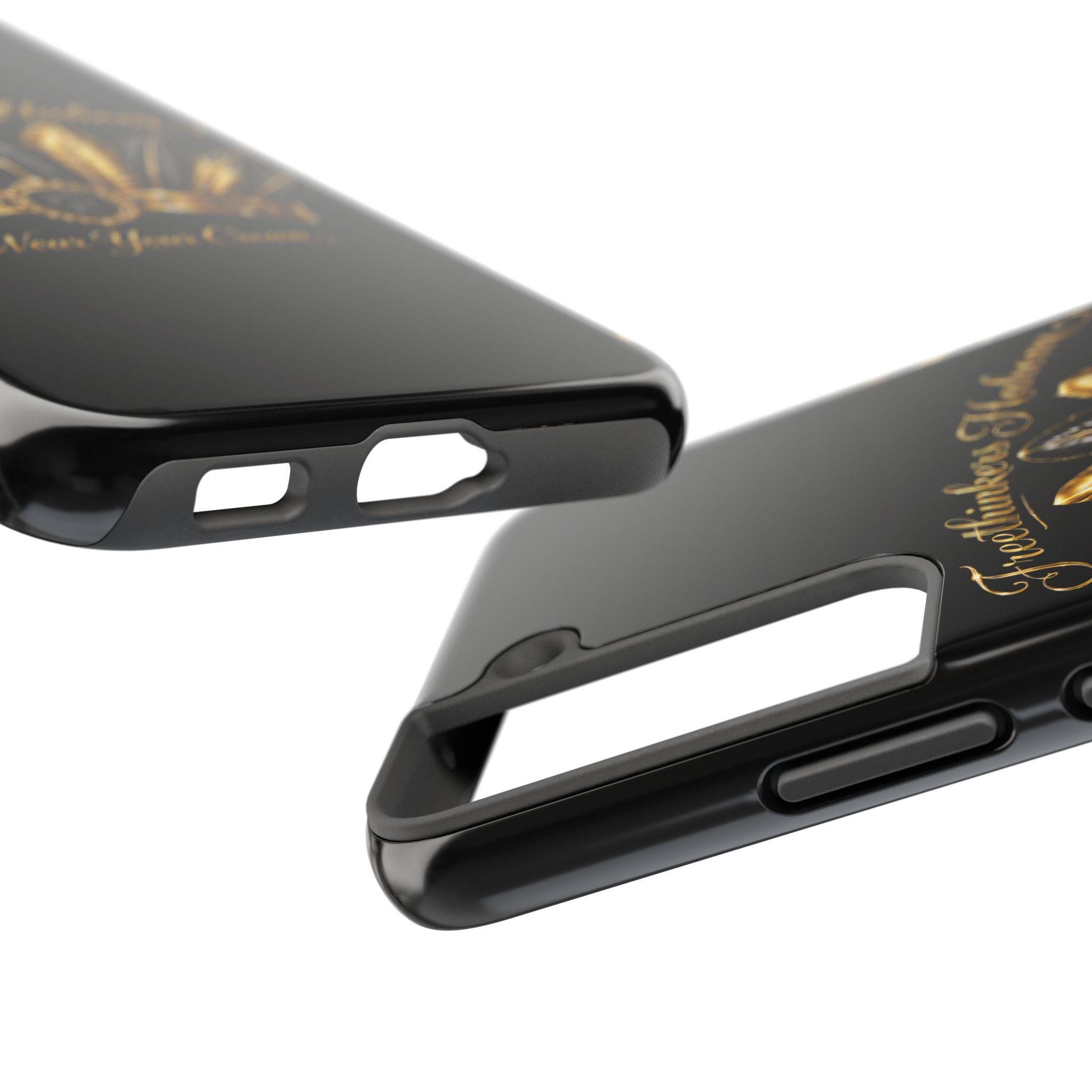 Gold Feather Crown phone case | Freethinkers Hahom Wear Your Crown, view 8