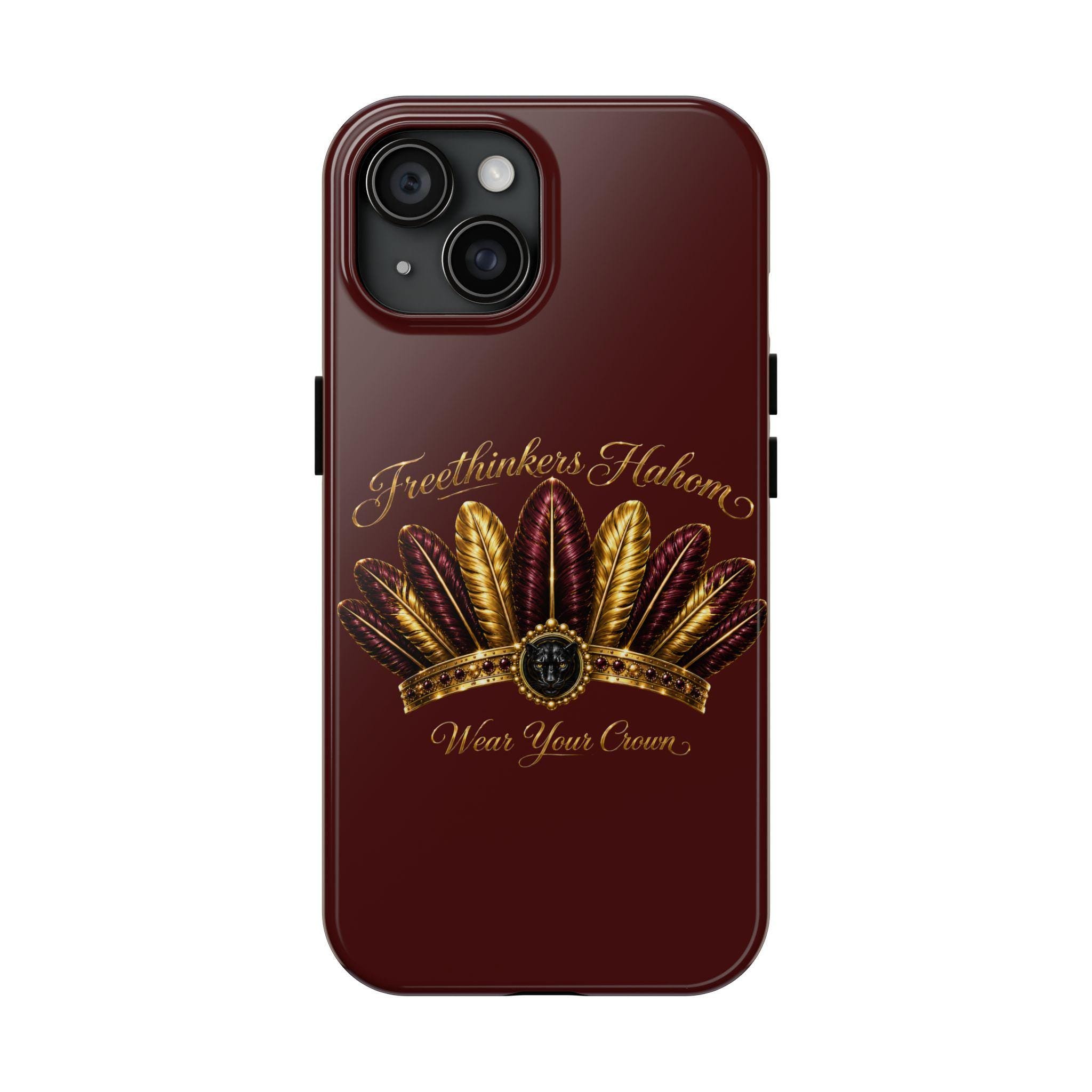 Freethinkers Hahom Tough Phone Case Feather Crown Phone Case