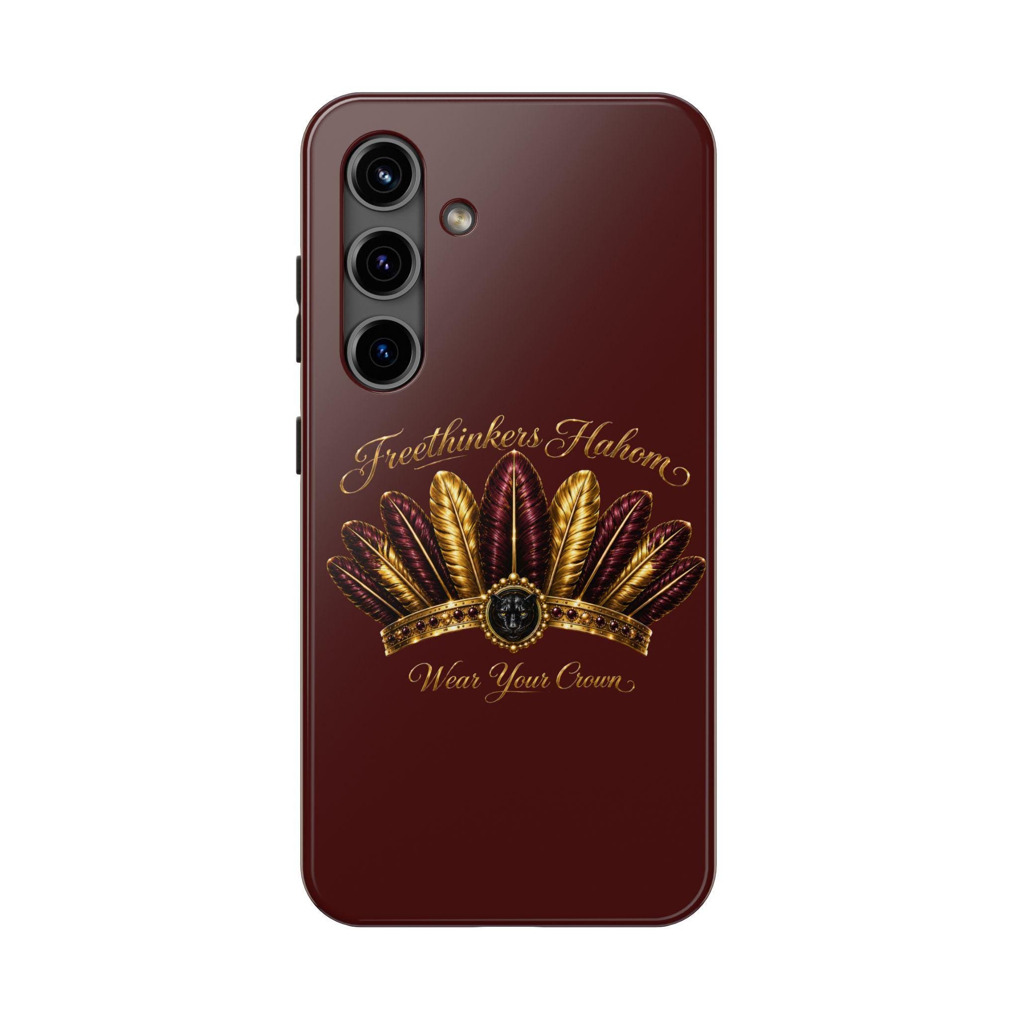 Freethinkers Hahom Tough Phone Case Feather Crown Phone Case, view 2
