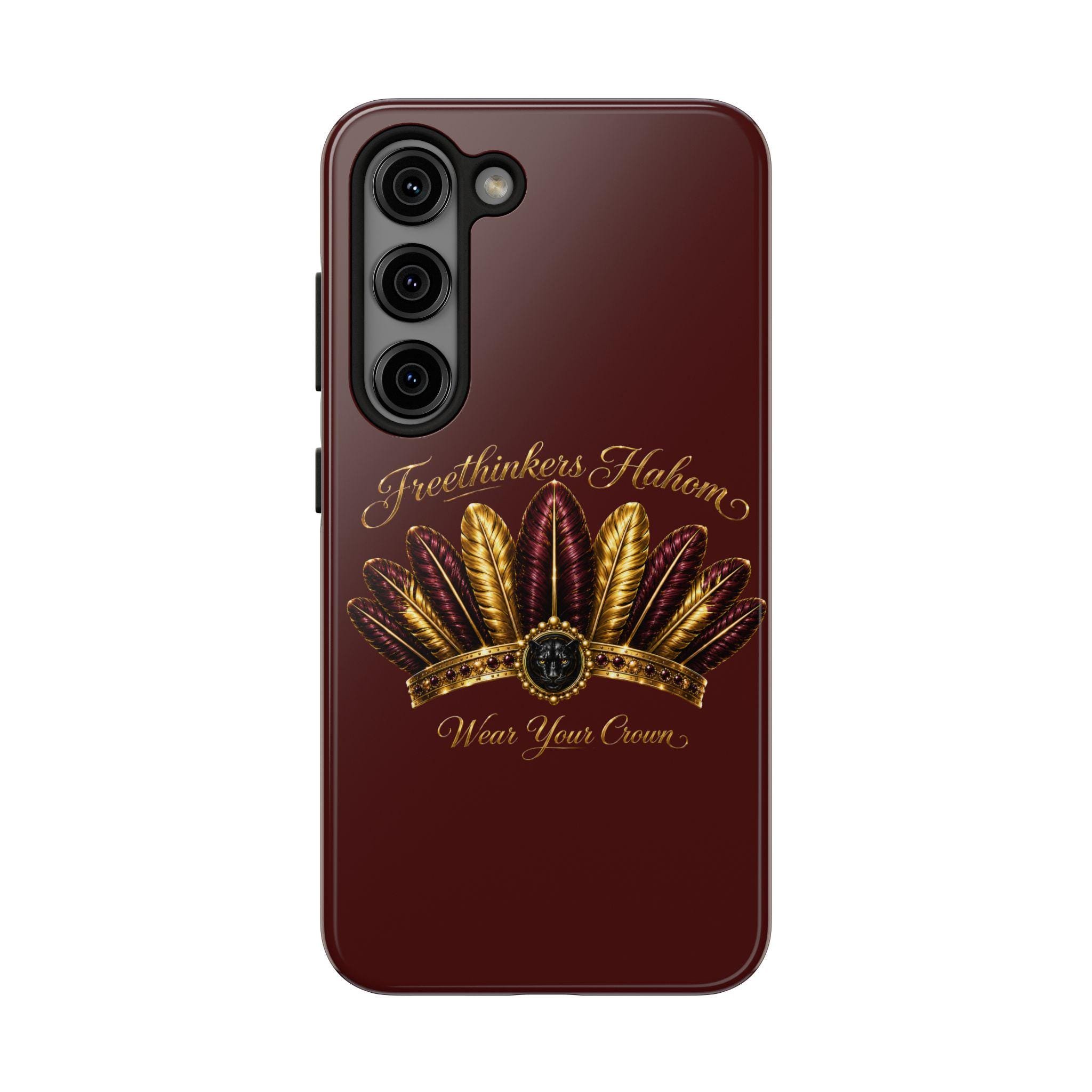 Freethinkers Hahom Tough Phone Case Feather Crown Phone Case, view 4