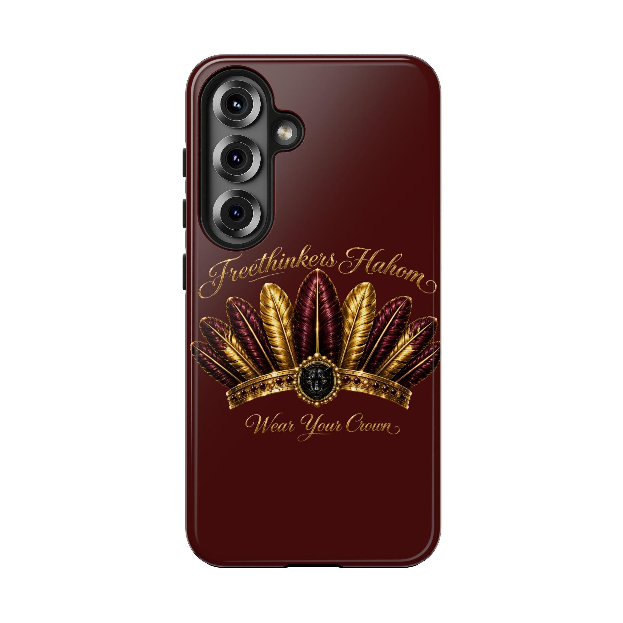 Freethinkers Hahom Tough Phone Case Feather Crown Phone Case, view 5
