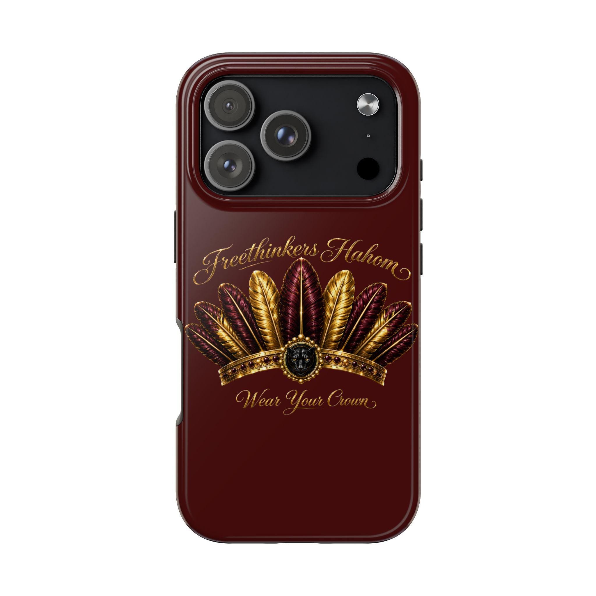 Freethinkers Hahom Tough Phone Case Feather Crown Phone Case, view 7