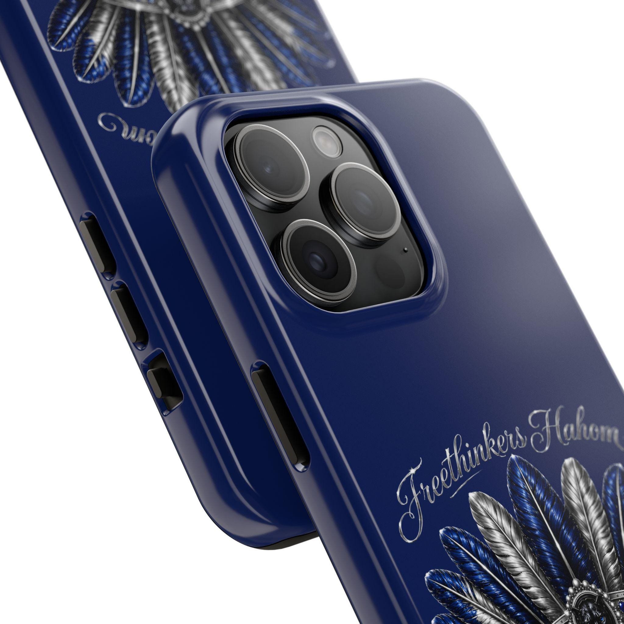 Freethinkers Hahom Tough Phone Case Feather Crown Design, view 10