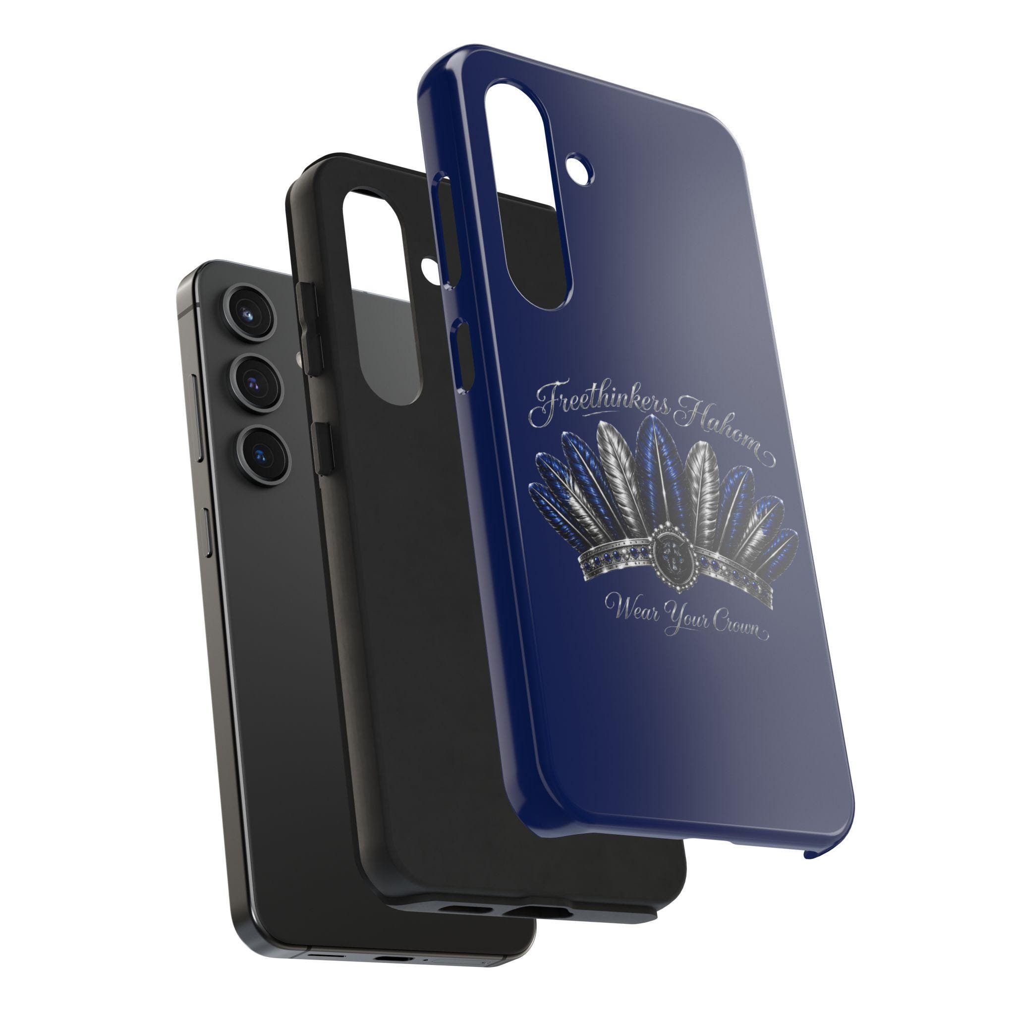 Freethinkers Hahom Tough Phone Case Feather Crown Design, view 13