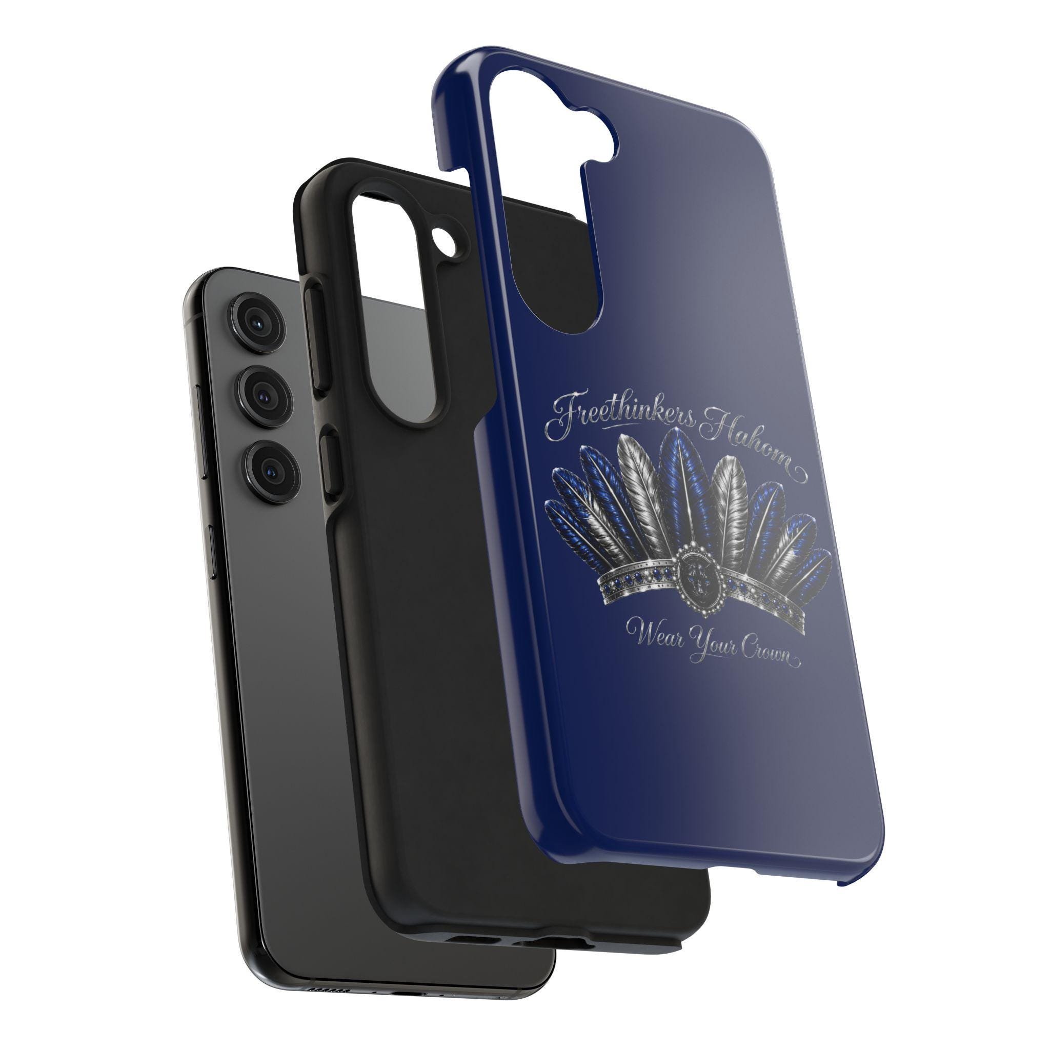 Freethinkers Hahom Tough Phone Case Feather Crown Design, view 14