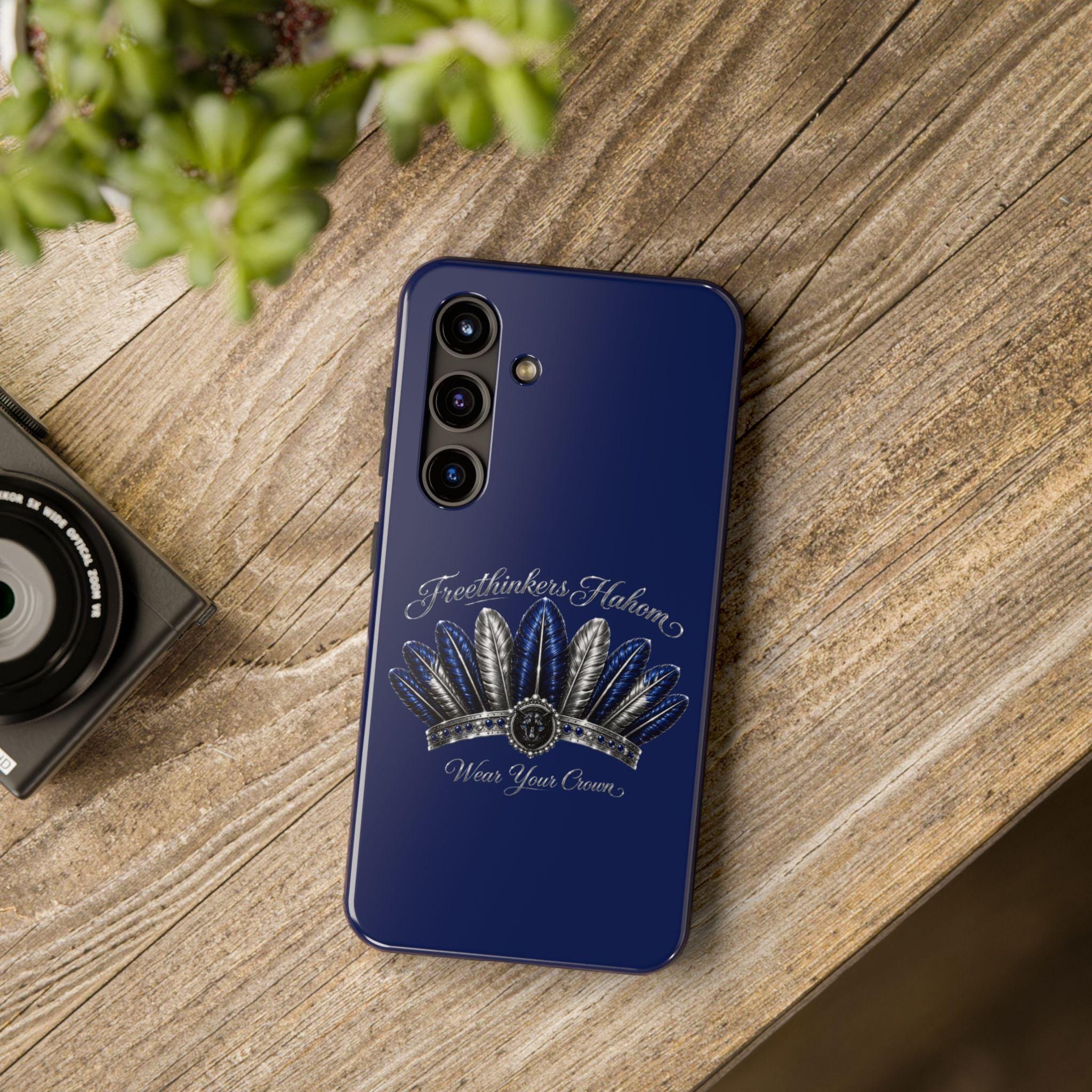 Freethinkers Hahom Tough Phone Case Feather Crown Design, view 16
