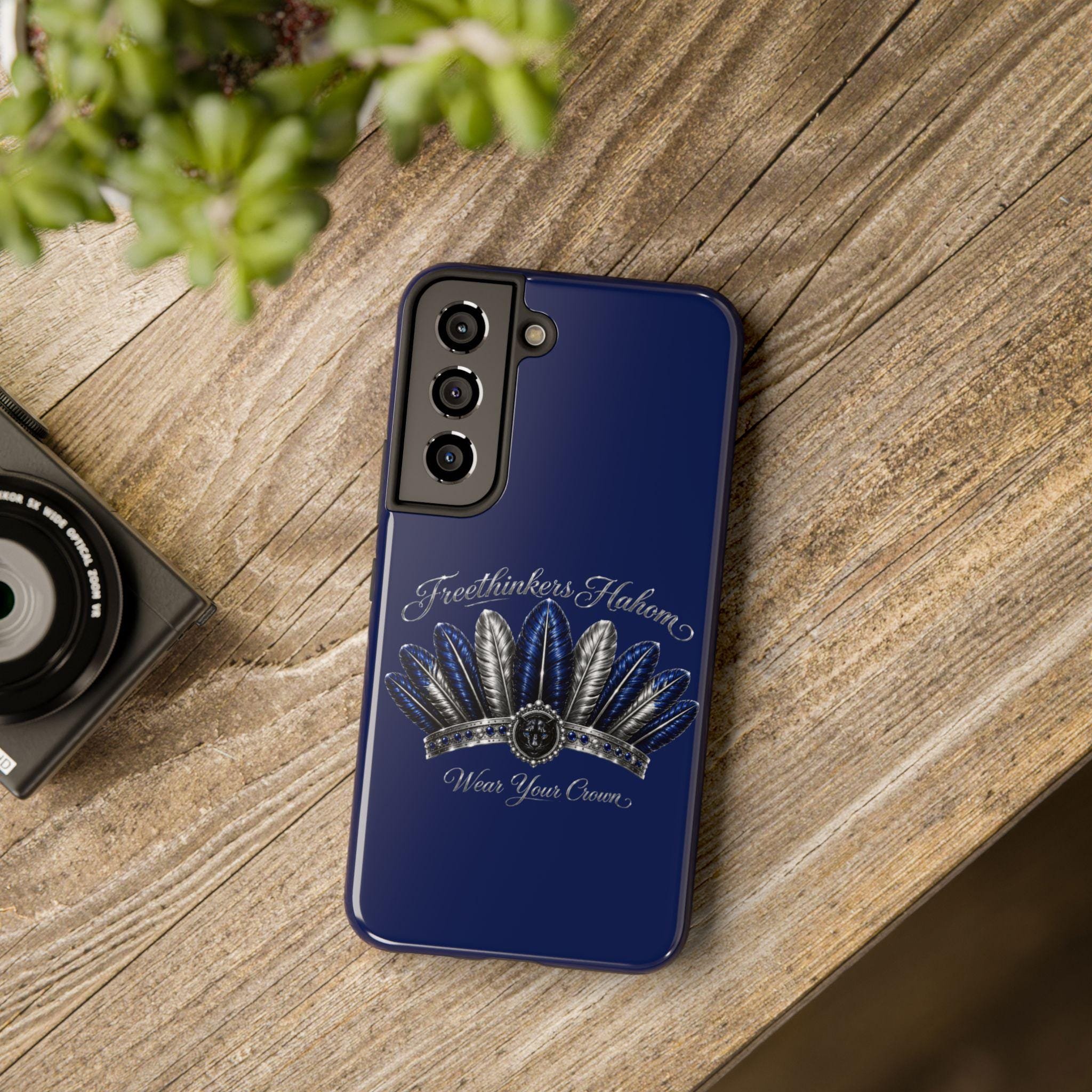 Freethinkers Hahom Tough Phone Case Feather Crown Design, view 18