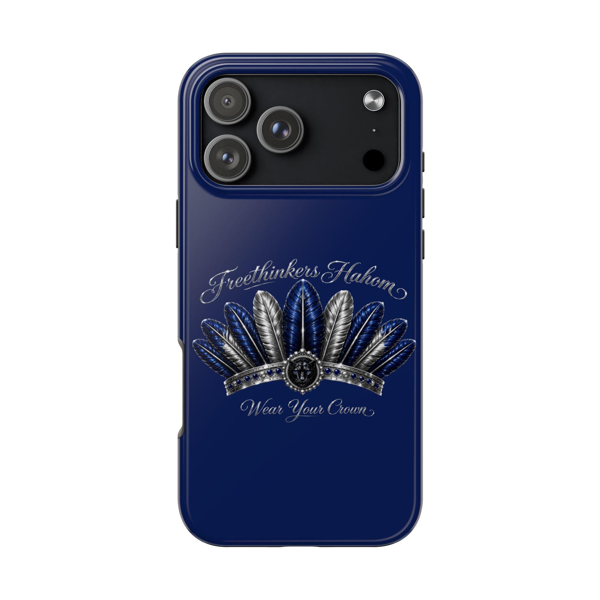 Freethinkers Hahom Tough Phone Case Feather Crown Design, view 2