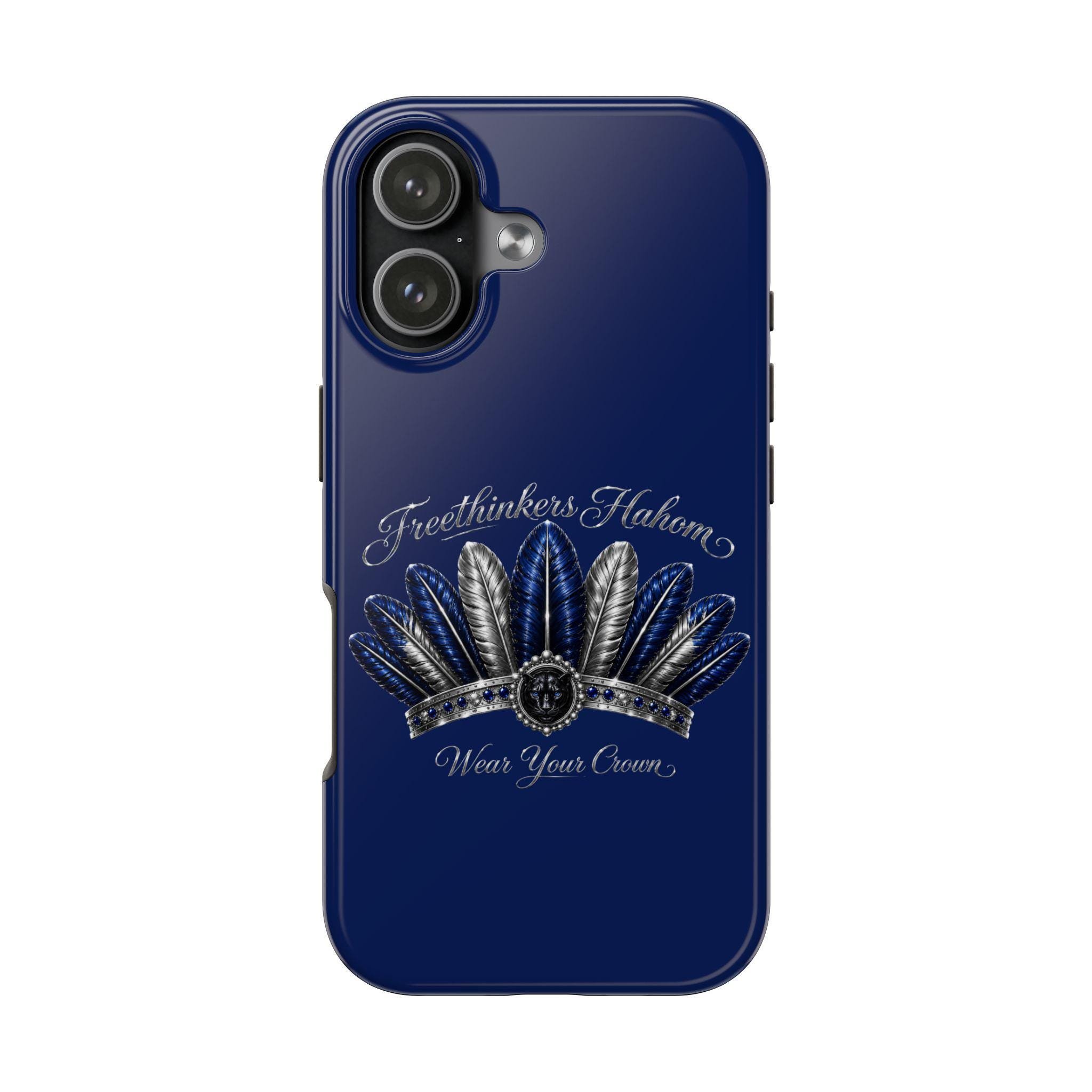 Freethinkers Hahom Tough Phone Case Feather Crown Design, view 5