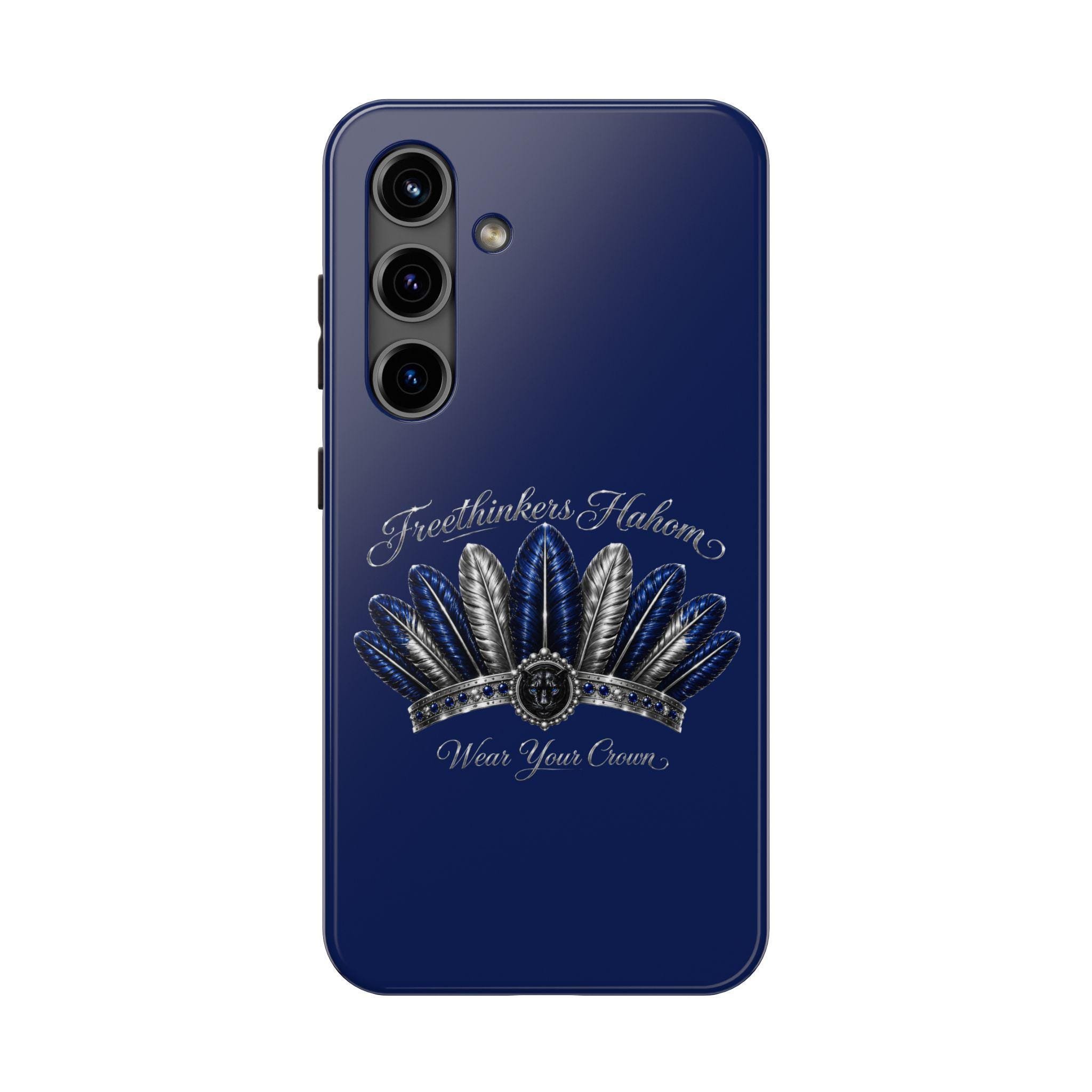 Freethinkers Hahom Tough Phone Case Feather Crown Design, view 6