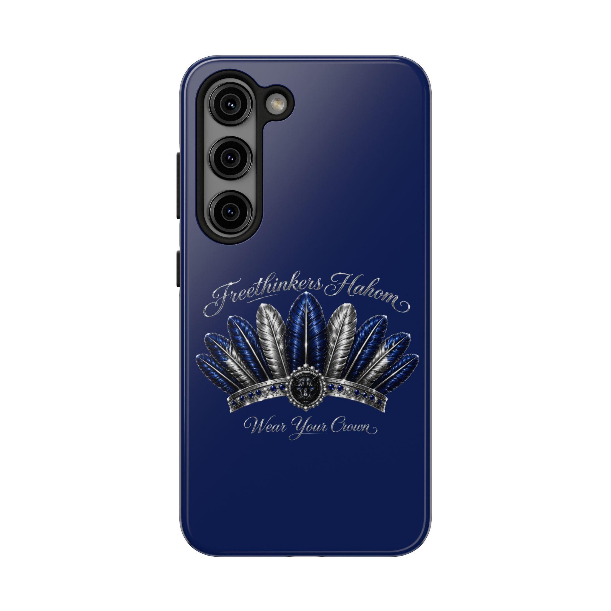 Freethinkers Hahom Tough Phone Case Feather Crown Design, view 7