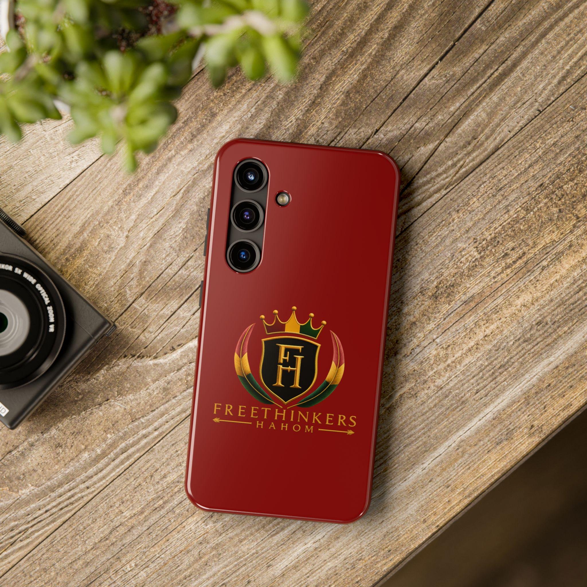 FreeThinkers Hahom Crest phone case Red crown logo tough phone case, view 15