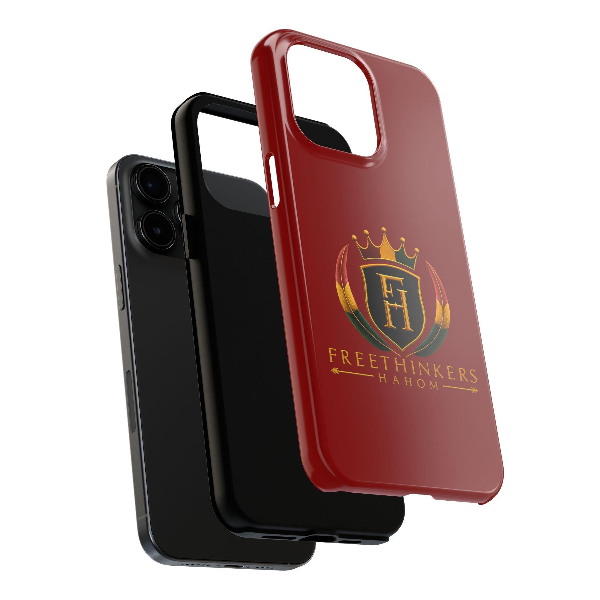 FreeThinkers Hahom Crest phone case Red crown logo tough phone case, view 9