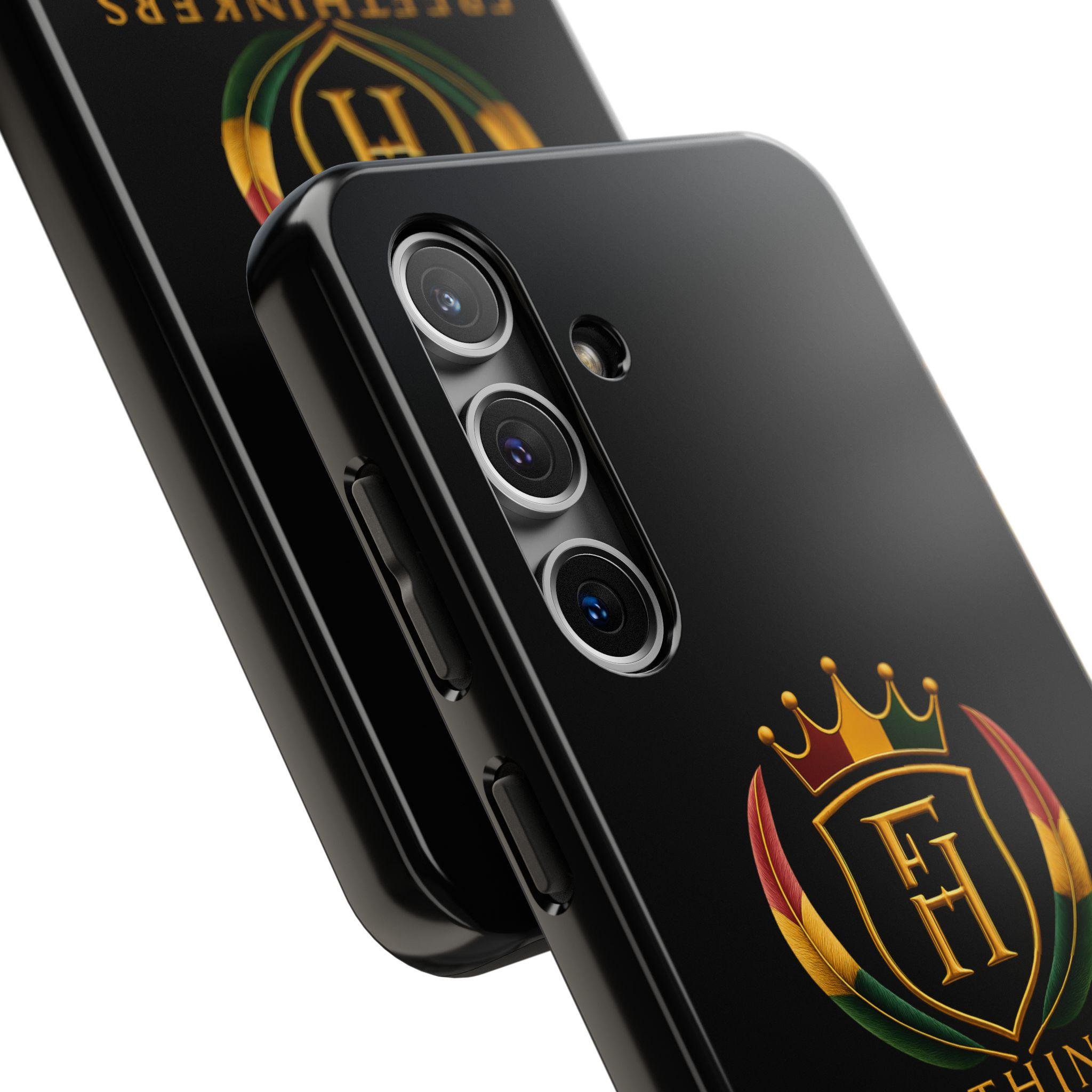 Freethinkers Hahom Crown Crest Tough Phone Case Black Logo Protective Case, view 10