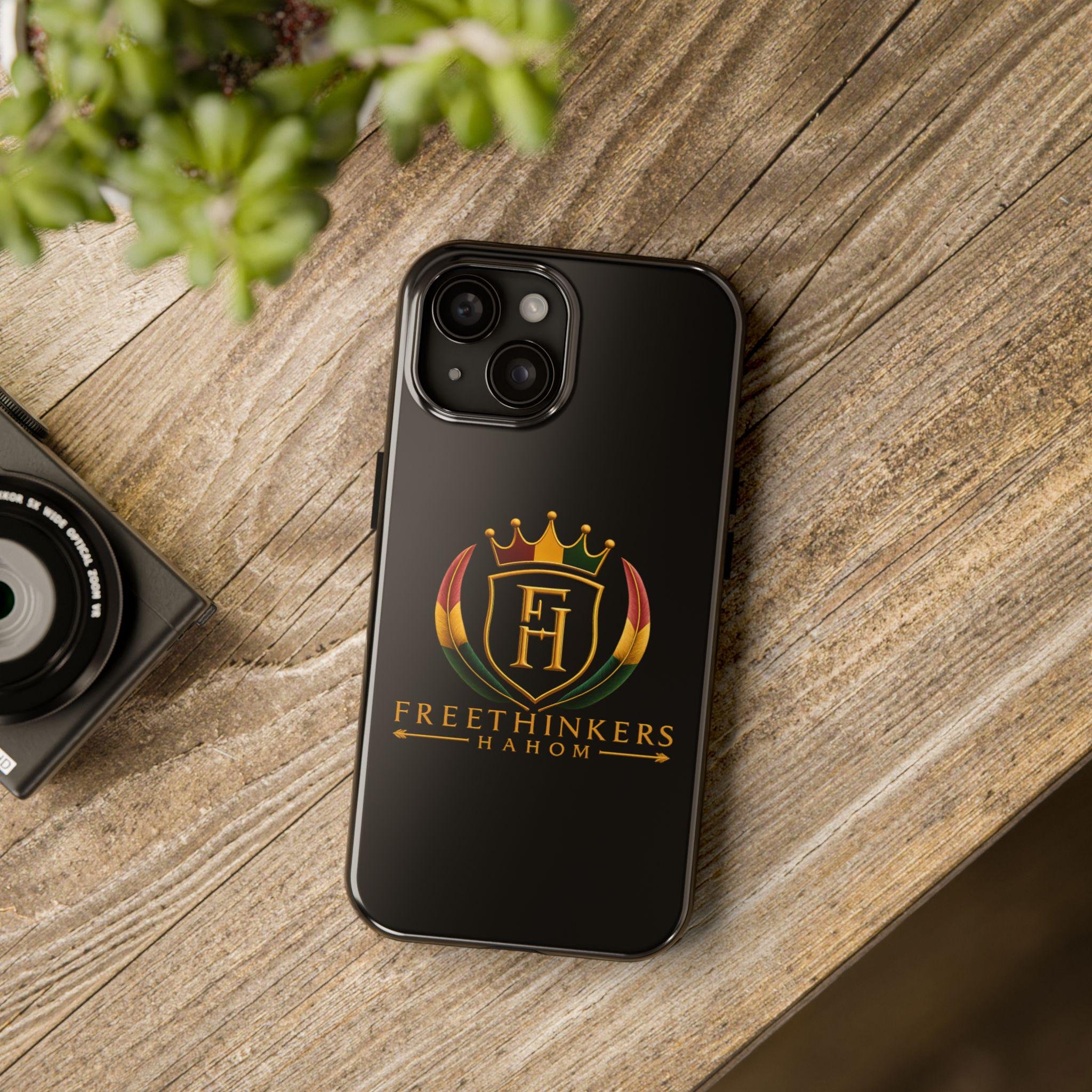 Freethinkers Hahom Crown Crest Tough Phone Case Black Logo Protective Case, view 11
