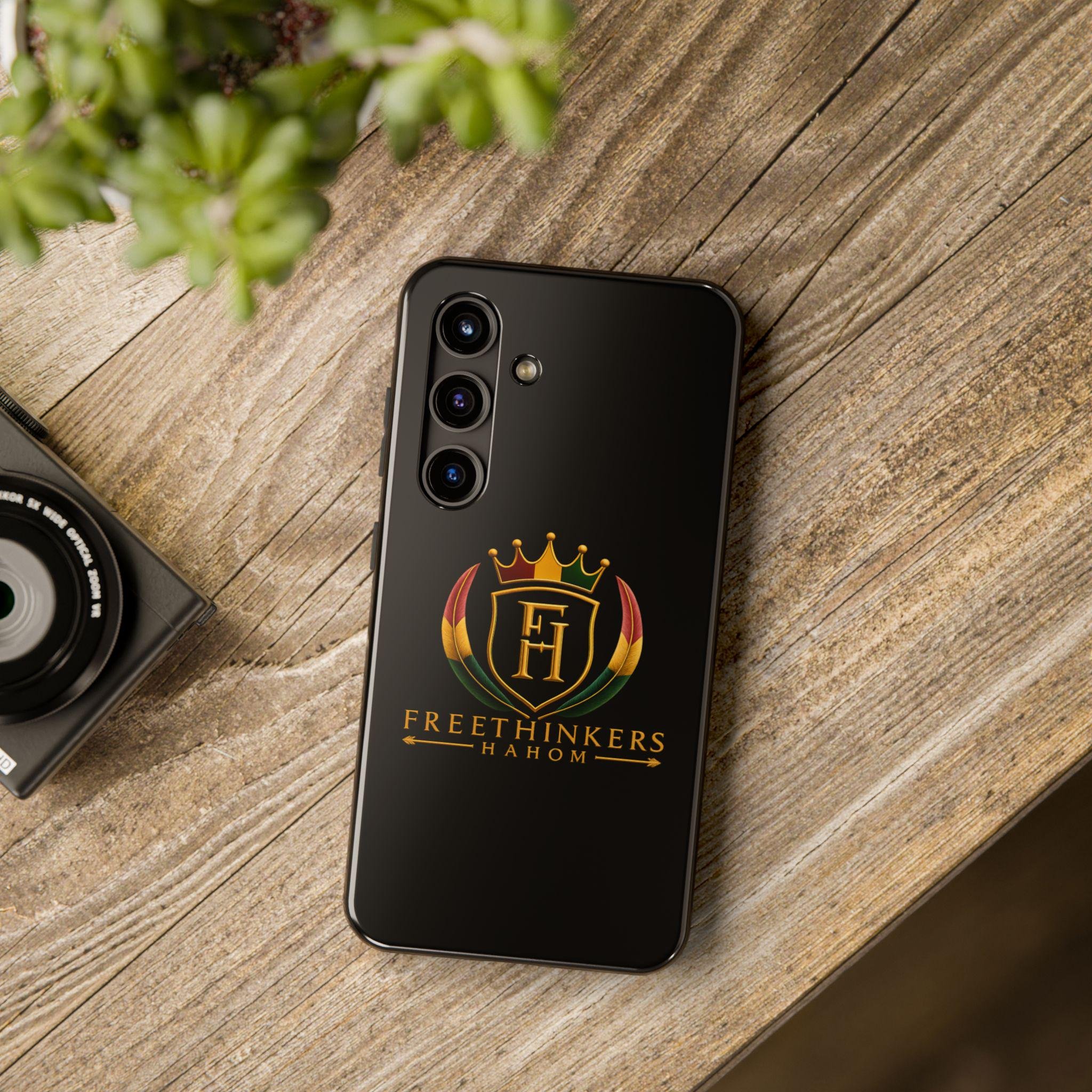Freethinkers Hahom Crown Crest Tough Phone Case Black Logo Protective Case, view 12