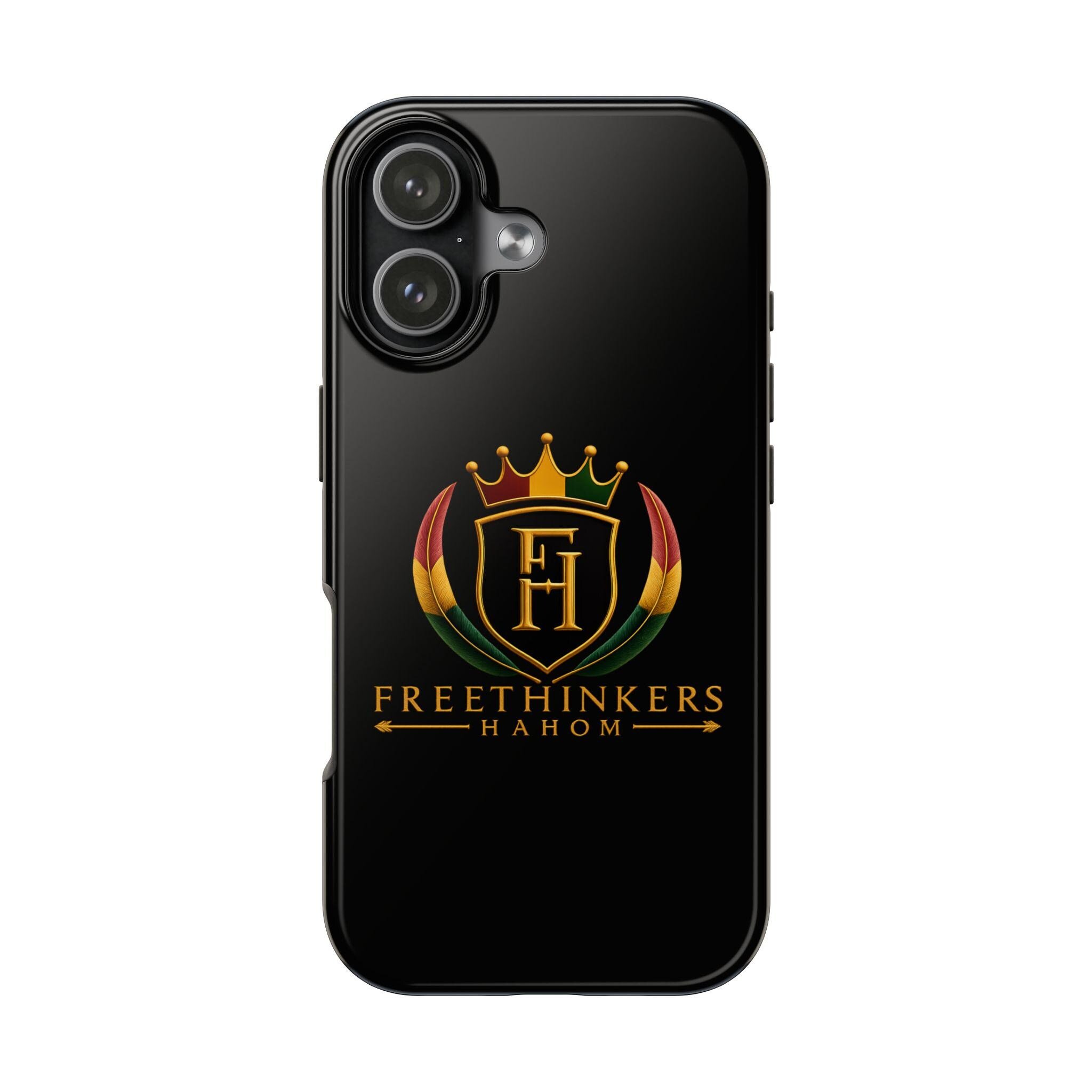 Freethinkers Hahom Crown Crest Tough Phone Case Black Logo Protective Case, view 8