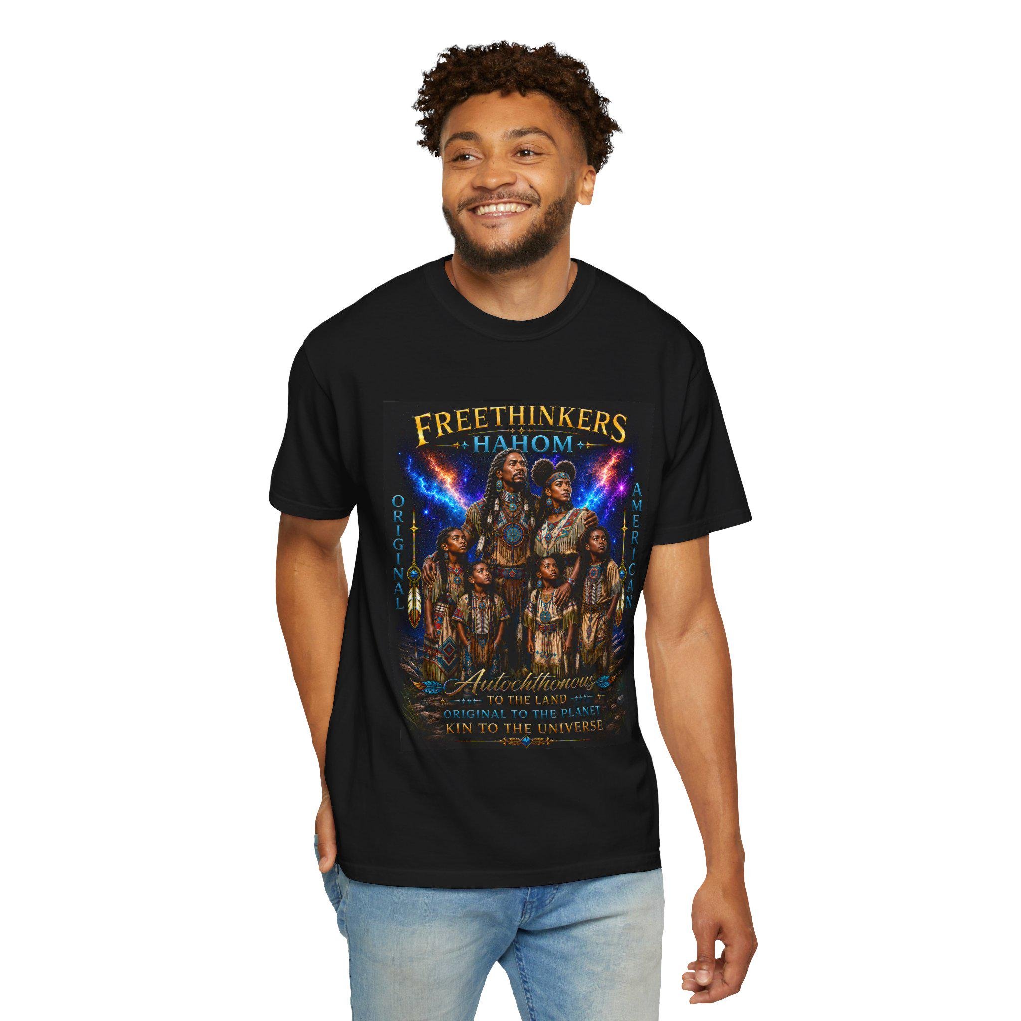 Freethinkers Hahom Original American Logo T-Shirt | Heritage-Inspired Graphic Tee | Unisex Cultural Streetwear