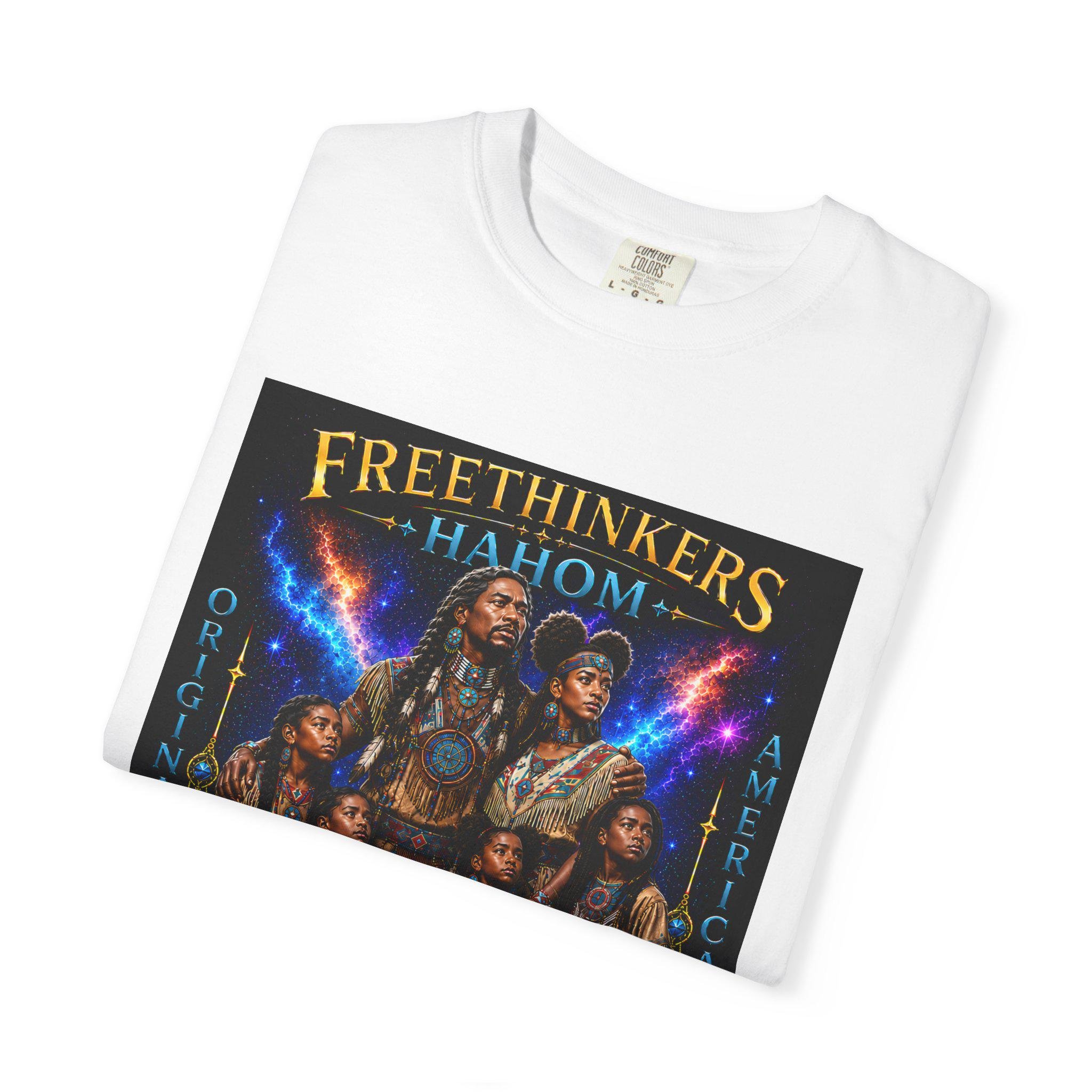 Freethinkers Hahom Original American Logo T-Shirt | Heritage-Inspired Graphic Tee | Unisex Cultural Streetwear, view 11