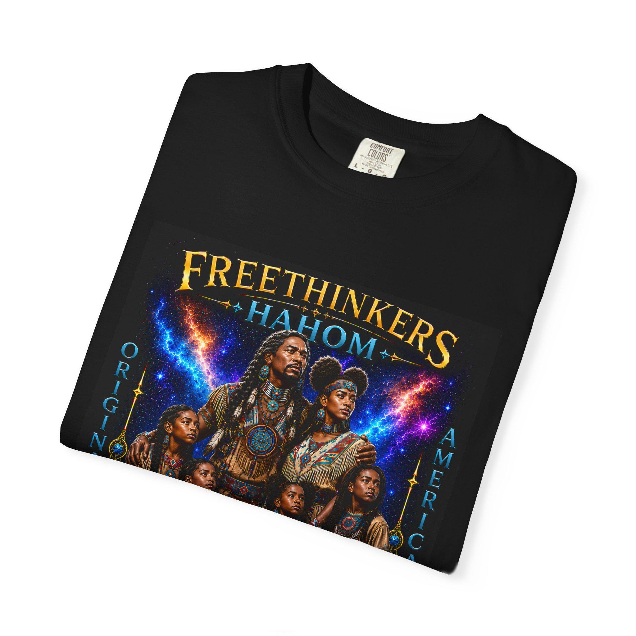 Freethinkers Hahom Original American Logo T-Shirt | Heritage-Inspired Graphic Tee | Unisex Cultural Streetwear, view 12