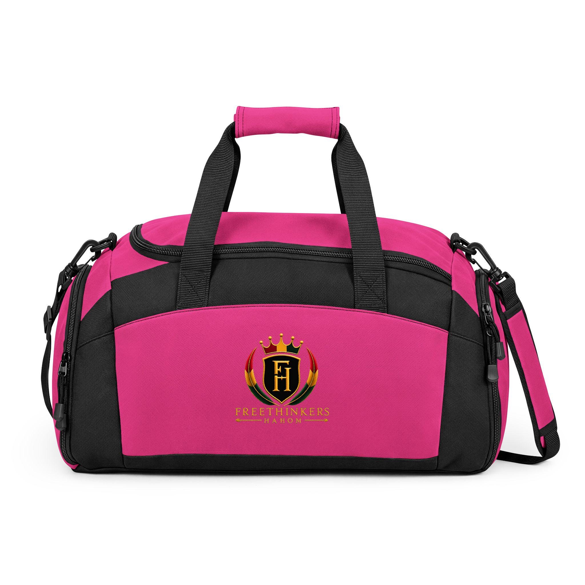 Freethinkers Hahom Brand Logo Gym Bag Durable Sports Duffle with Shoulder Strap, view 6