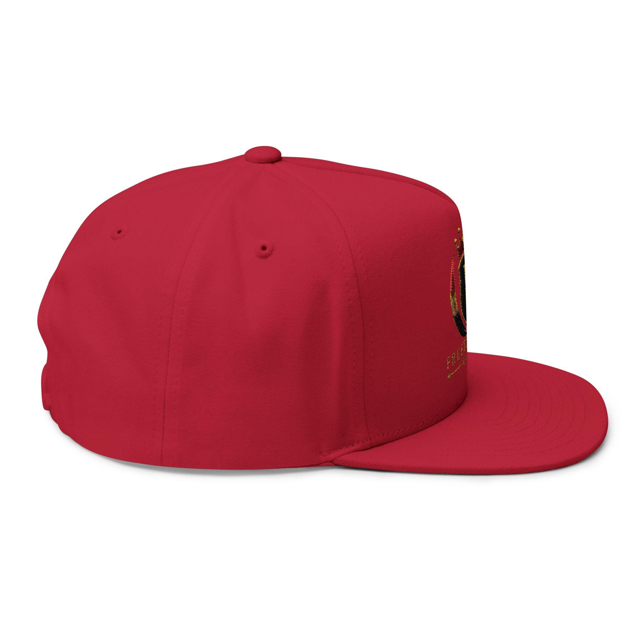 Embroidered 'Freethinkers' Crown Logo Flat Bill Cap, view 20